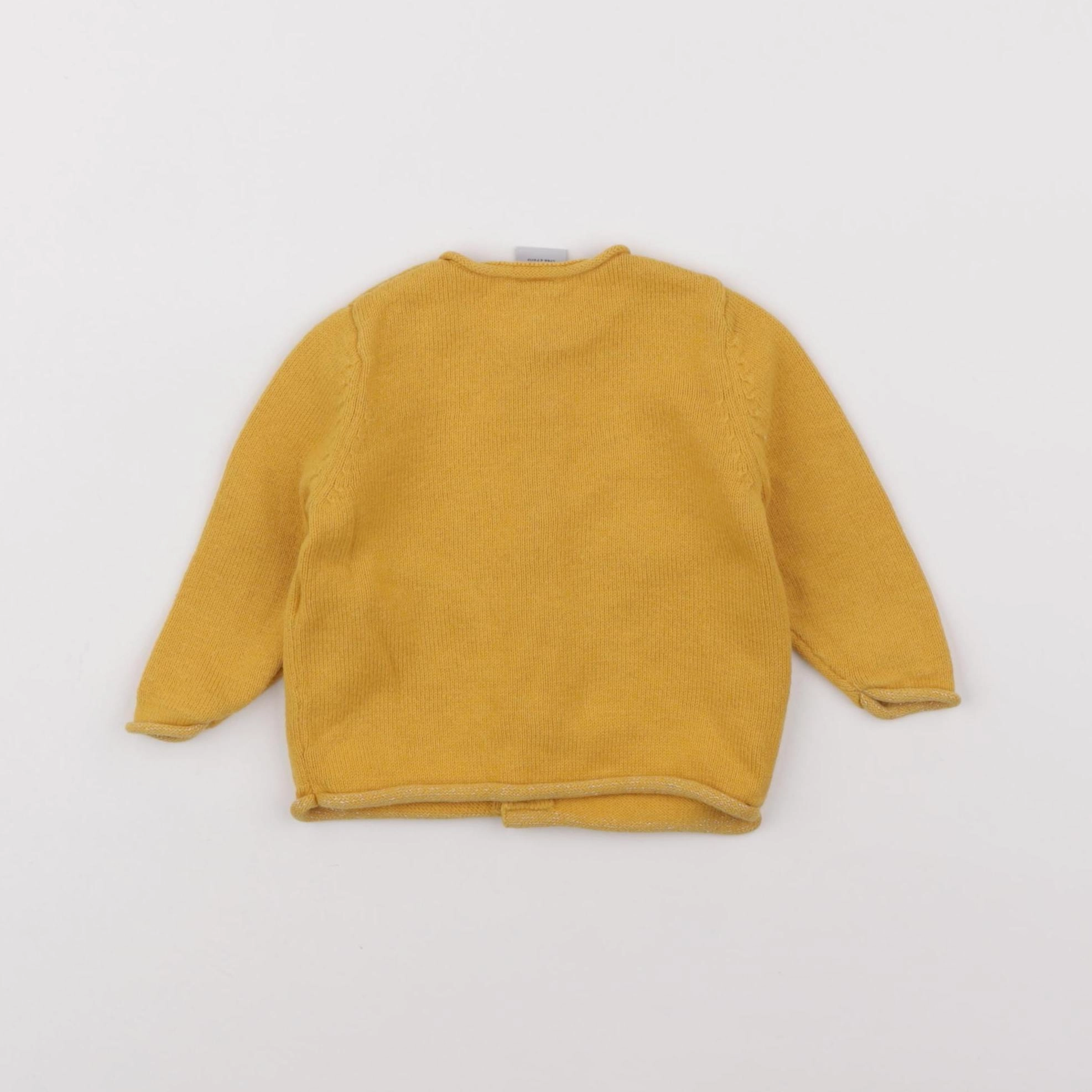 Petit Bateau - gilet jaune - 6 mois