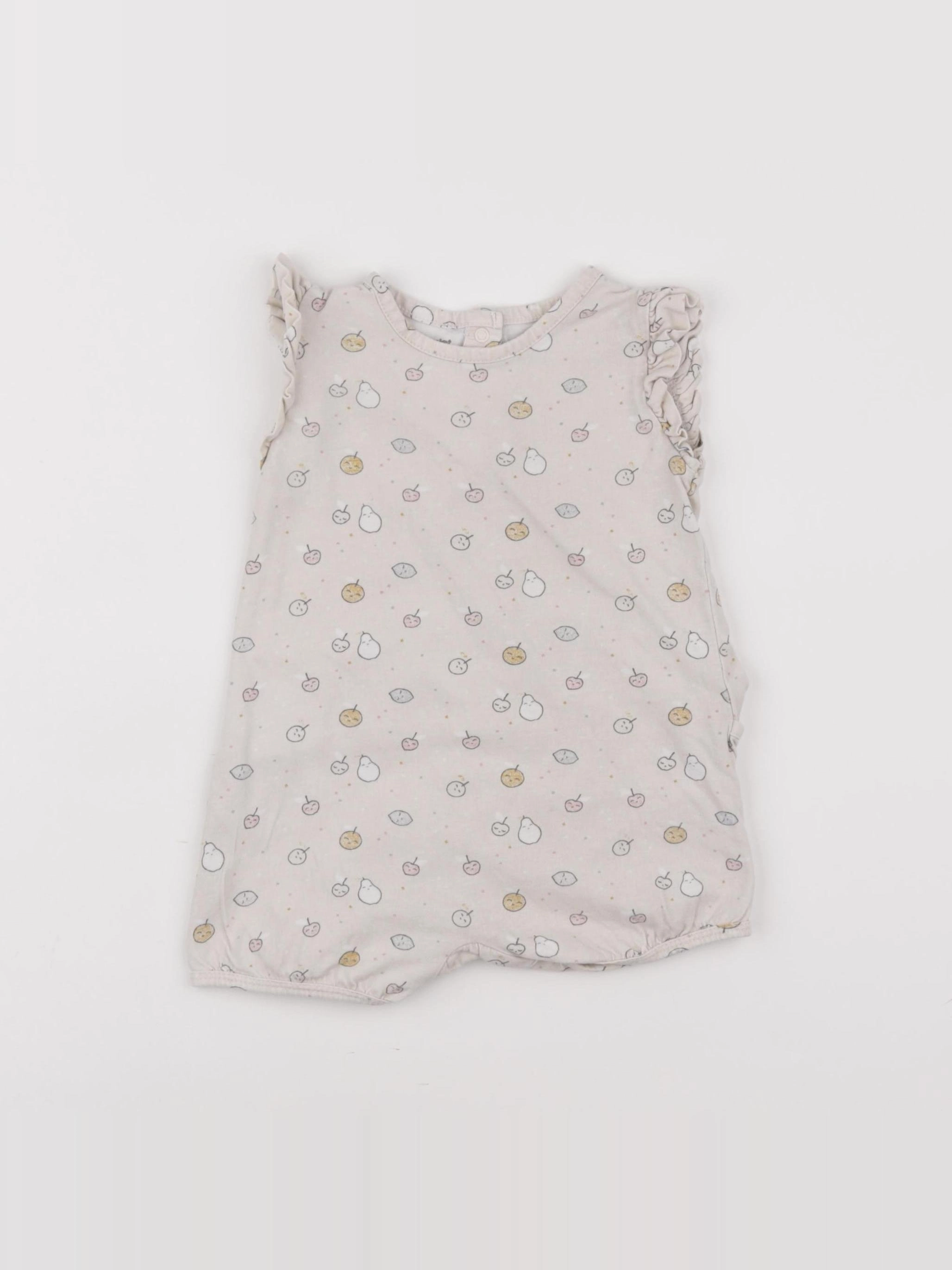 Vertbaudet - combinaison beige - 12 mois