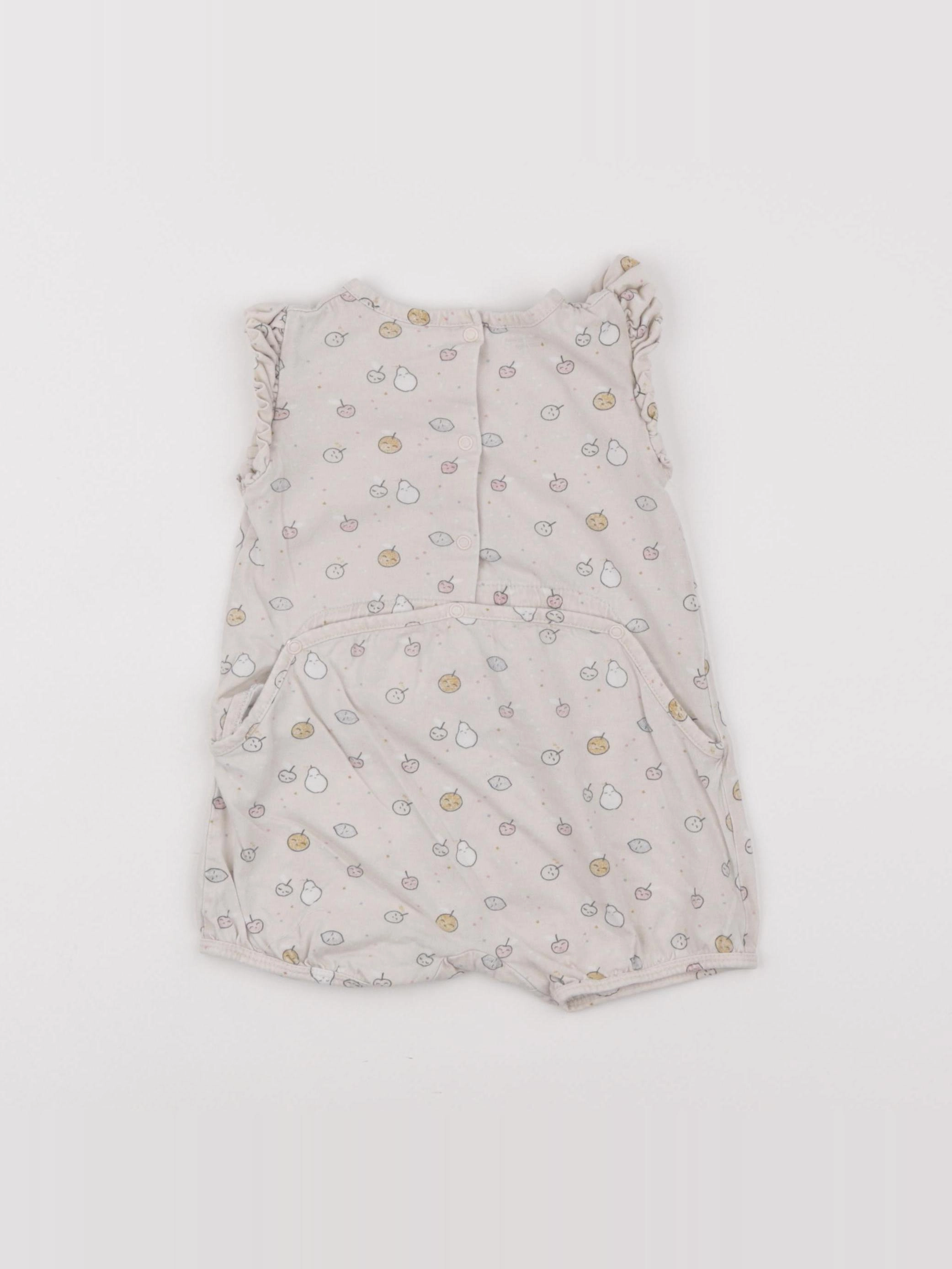 Vertbaudet - combinaison beige - 12 mois