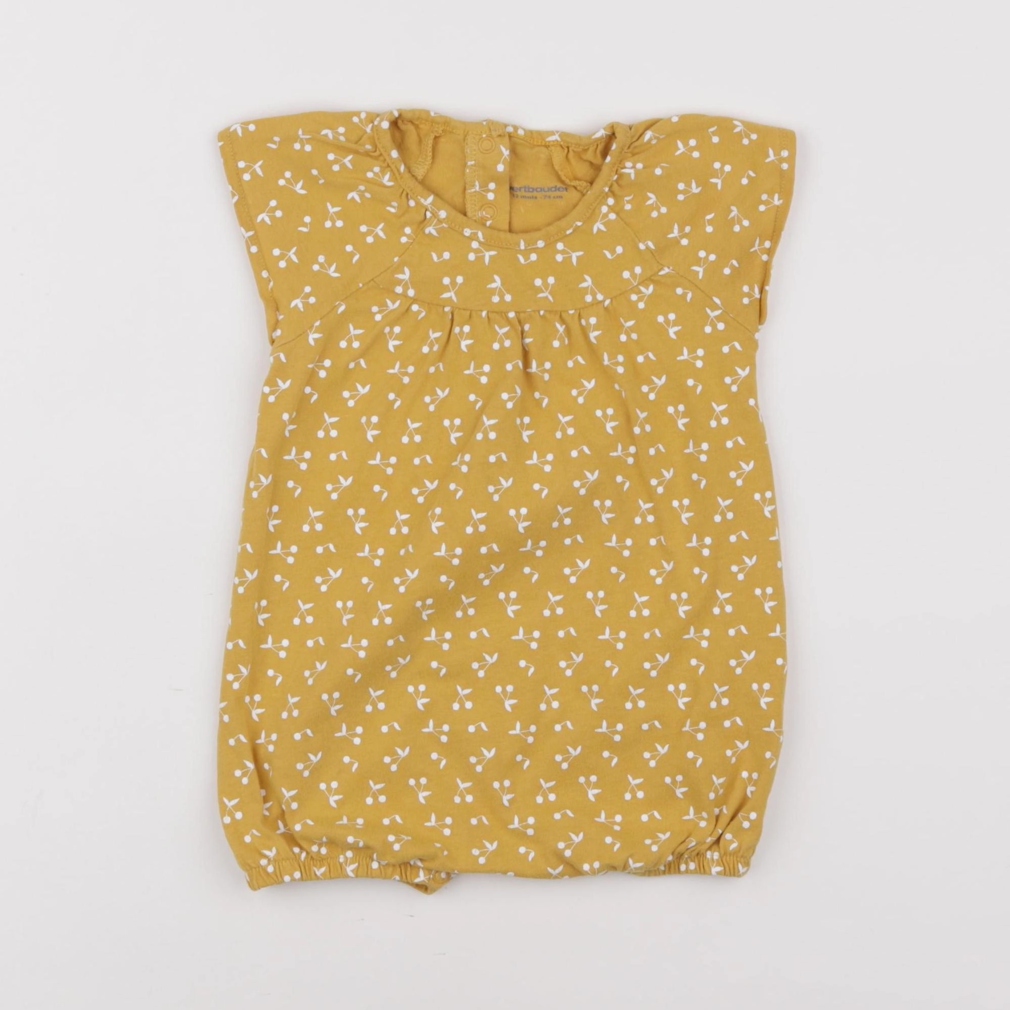 Vertbaudet - combinaison jaune - 12 mois