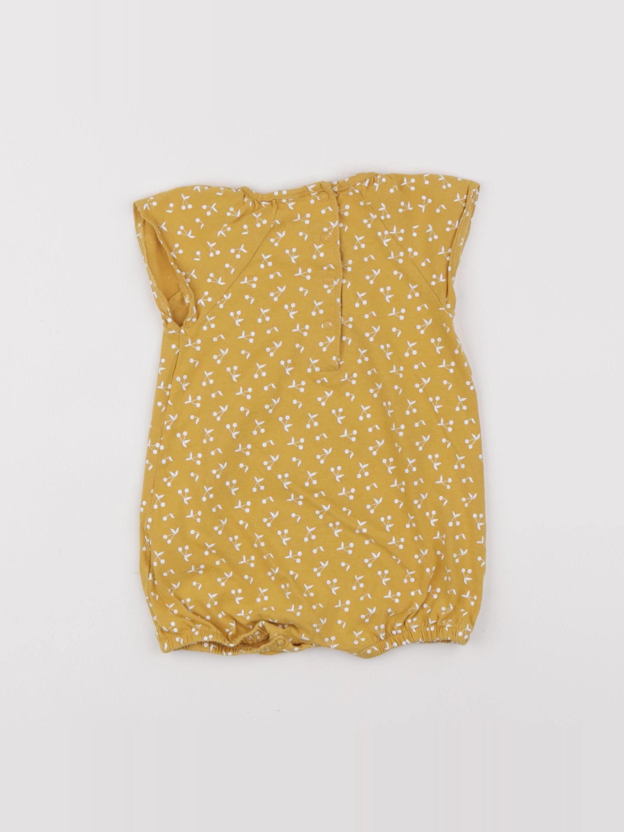 Vertbaudet - combinaison jaune - 12 mois