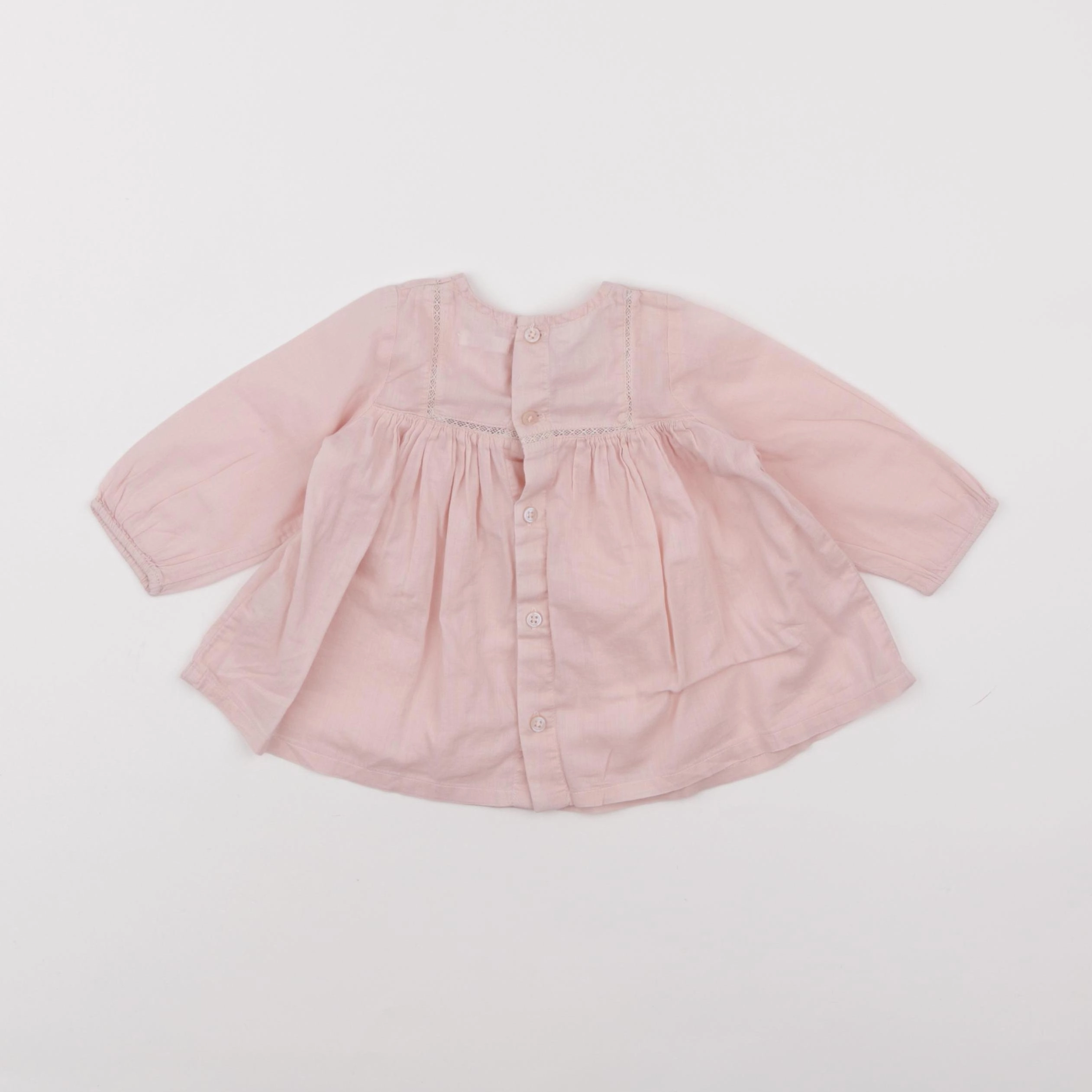 Boutchou - blouse rose - 9 mois