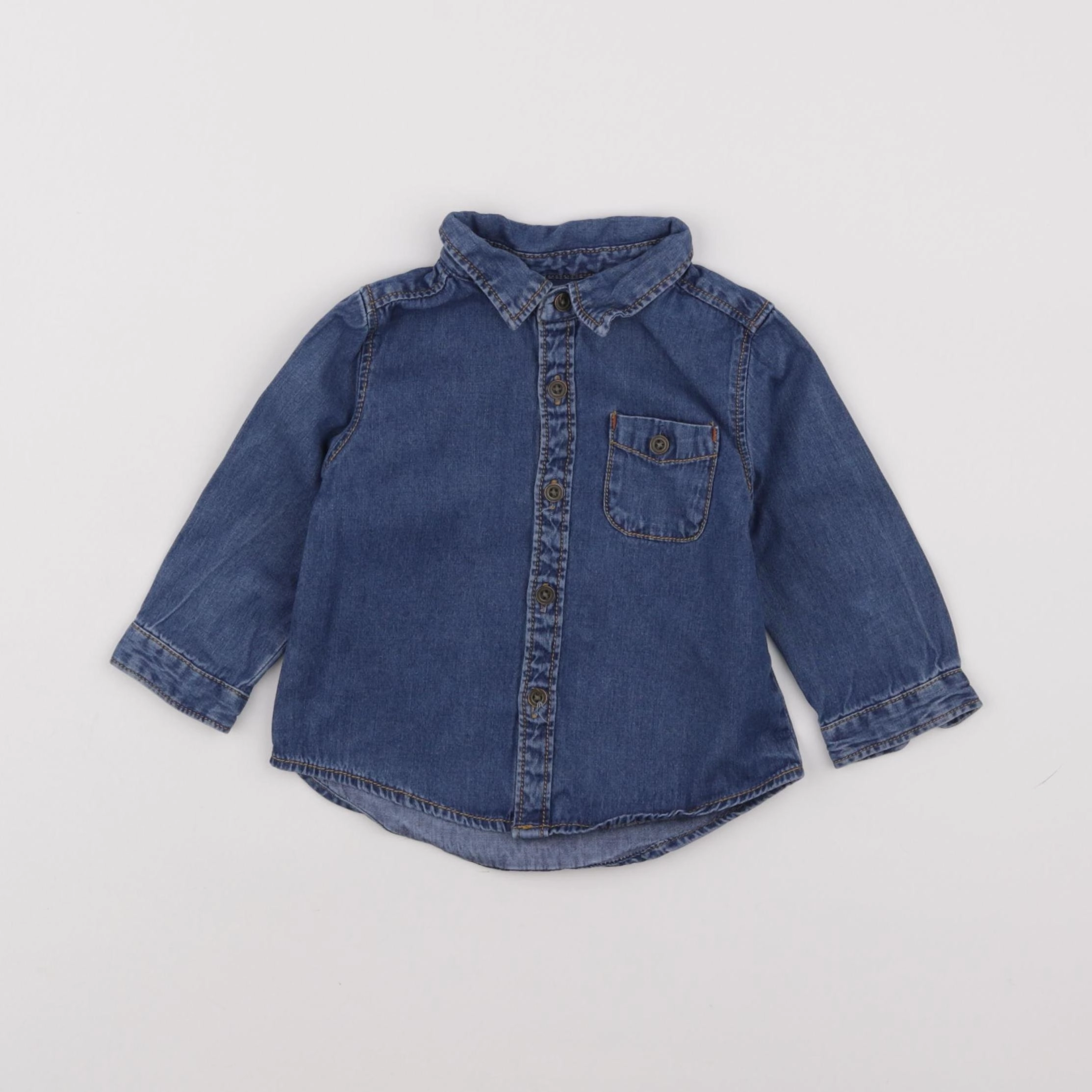 Zara - chemise bleu - 3/6 mois