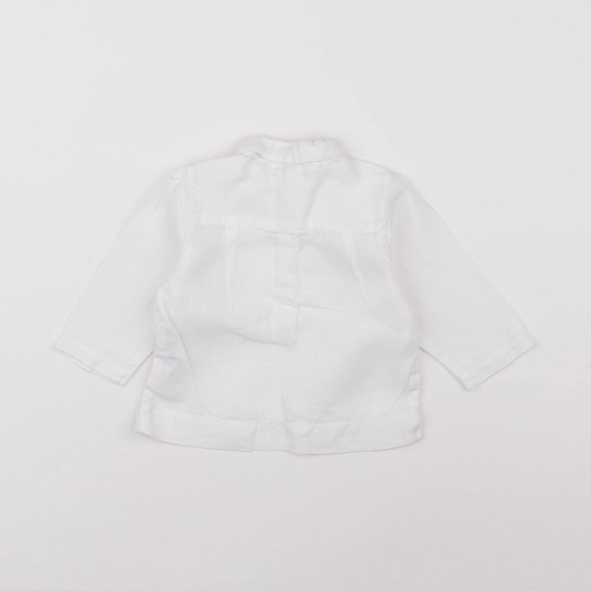 Jacadi - chemise blanc - 3 mois