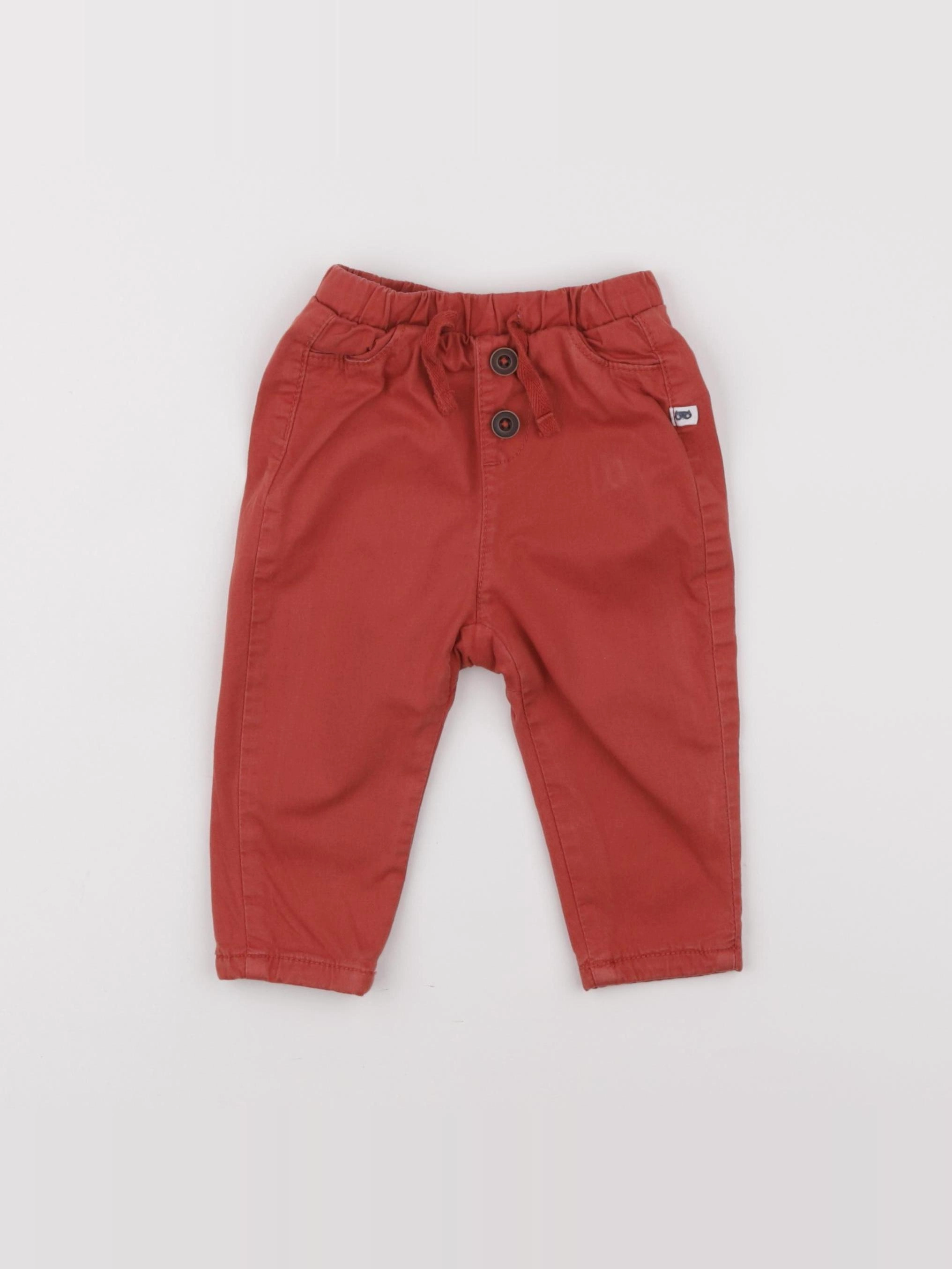 Tape à l'oeil - pantalon orange - 9 mois