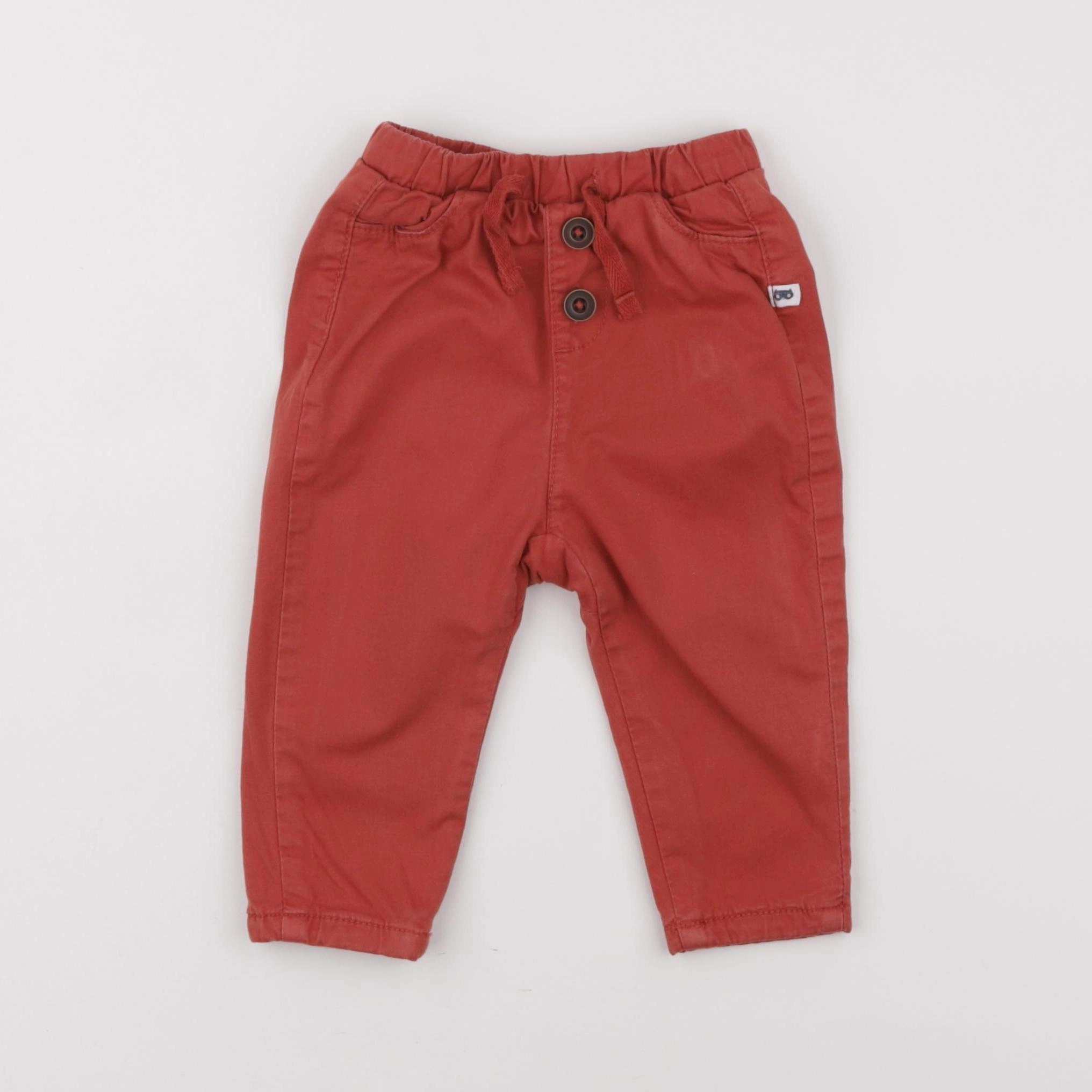 Tape à l'oeil - pantalon orange - 9 mois