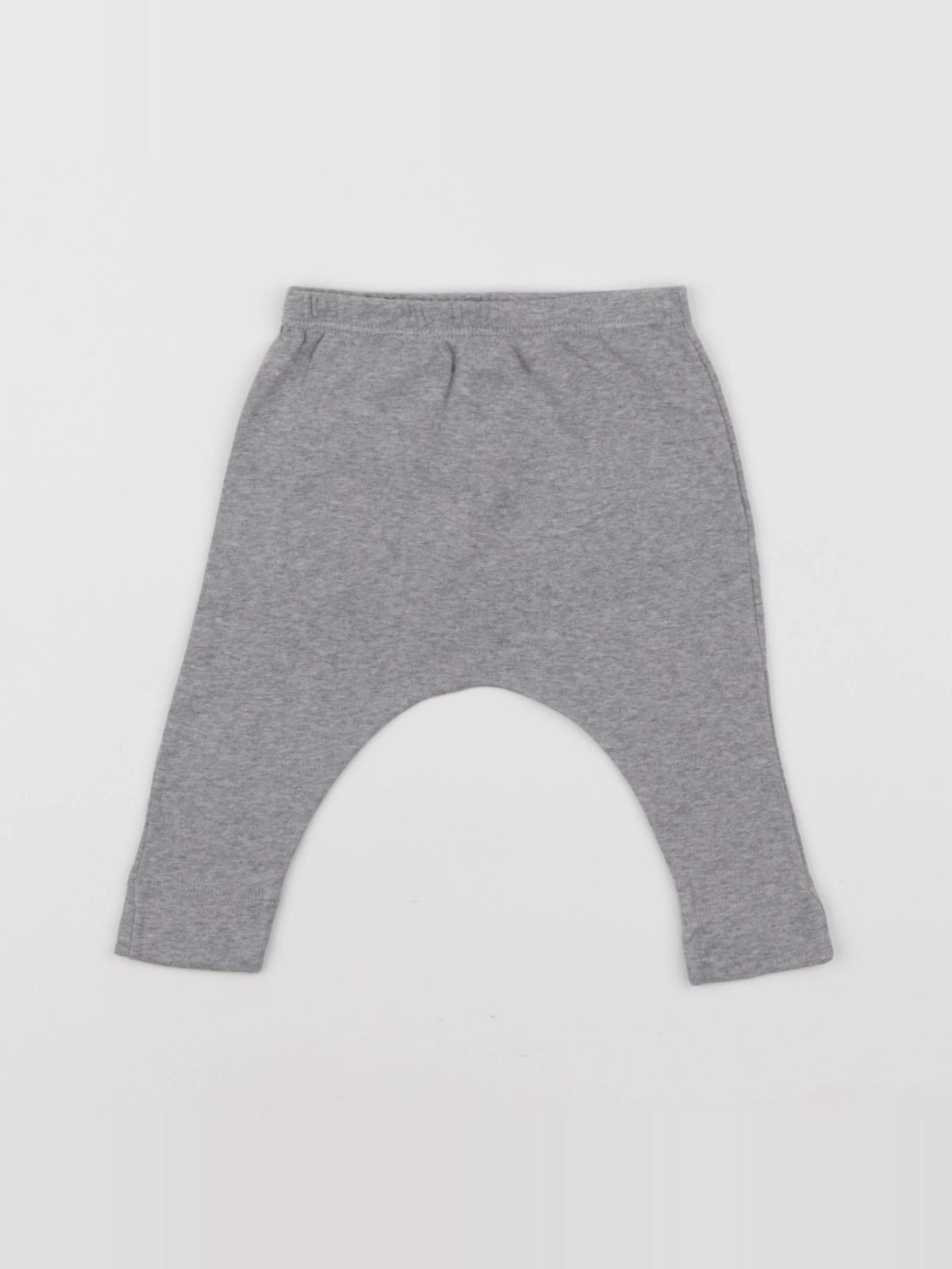 Petit Bateau - sarouel gris - 6 mois