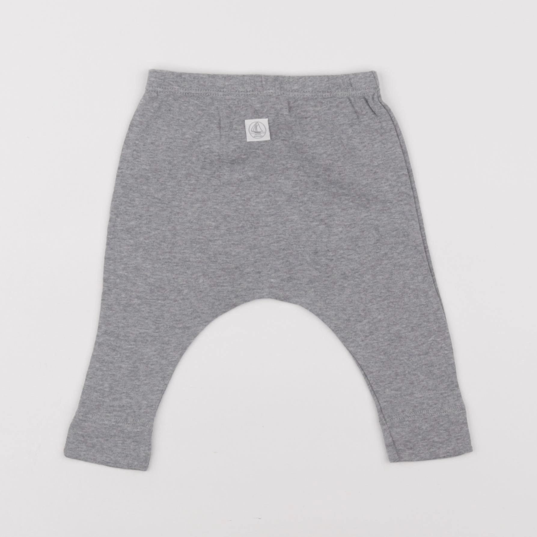 Petit Bateau - sarouel gris - 6 mois