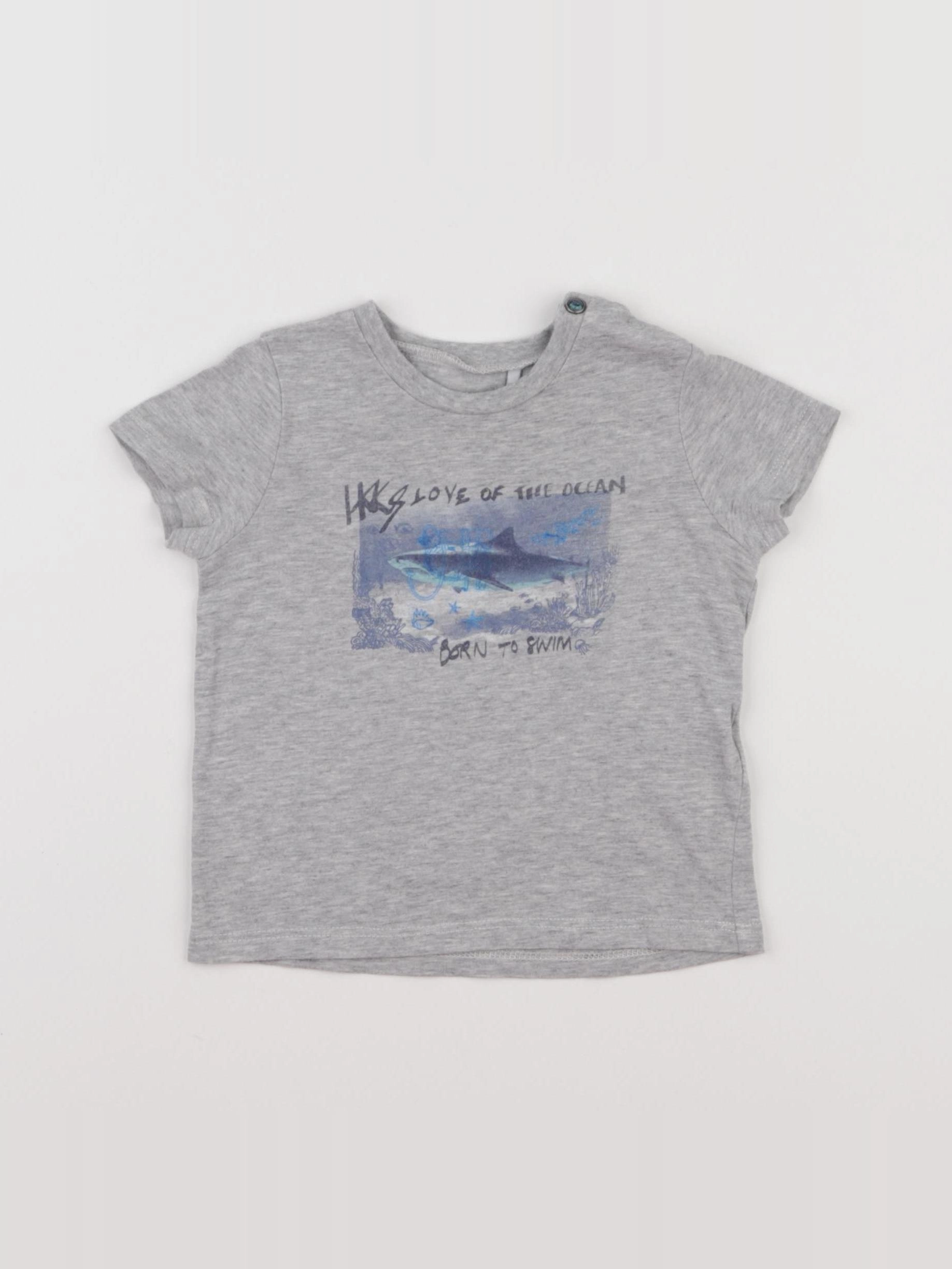 IKKS - tee-shirt gris - 12 mois