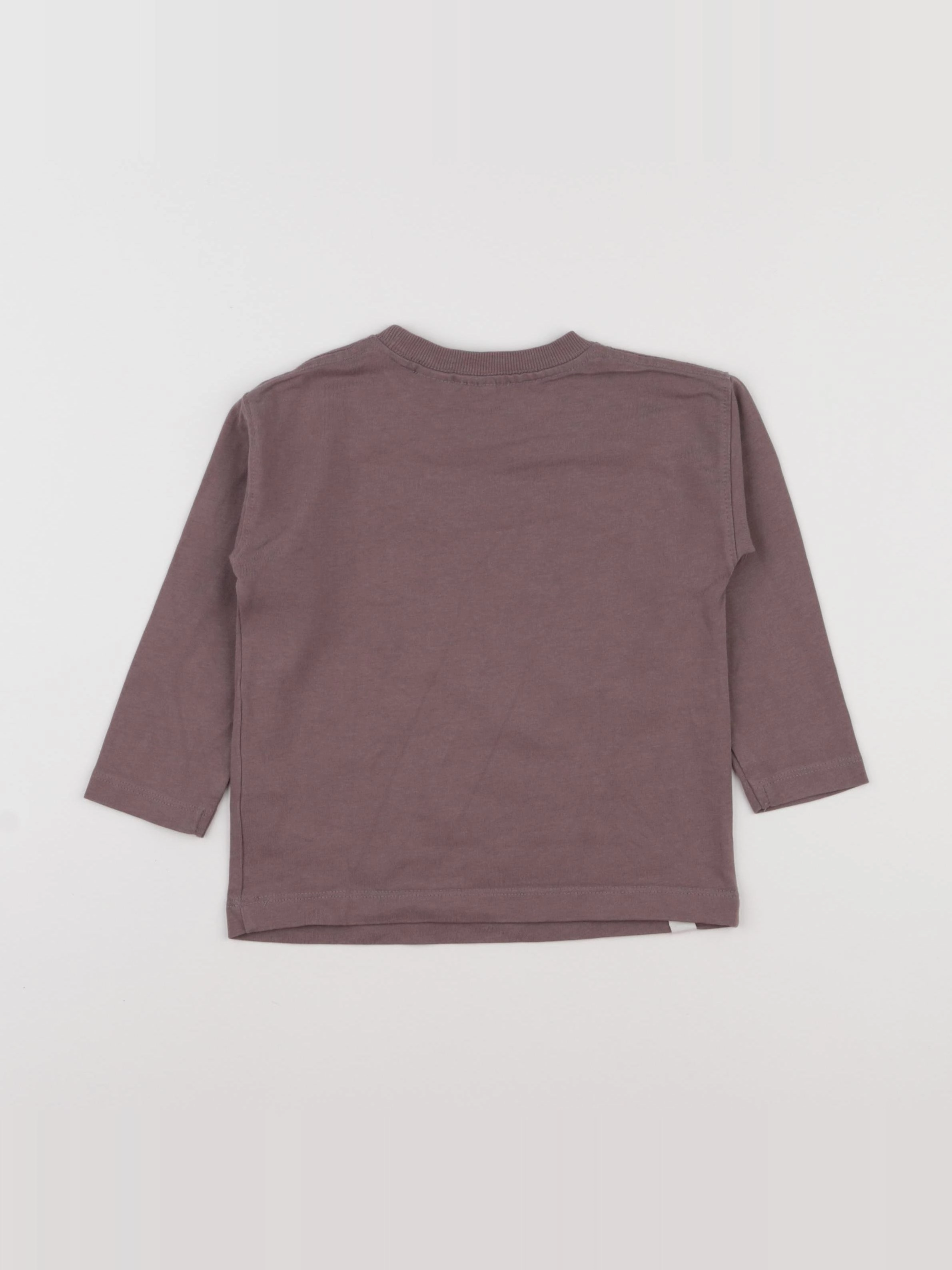Zara - tee-shirt marron - 18 mois