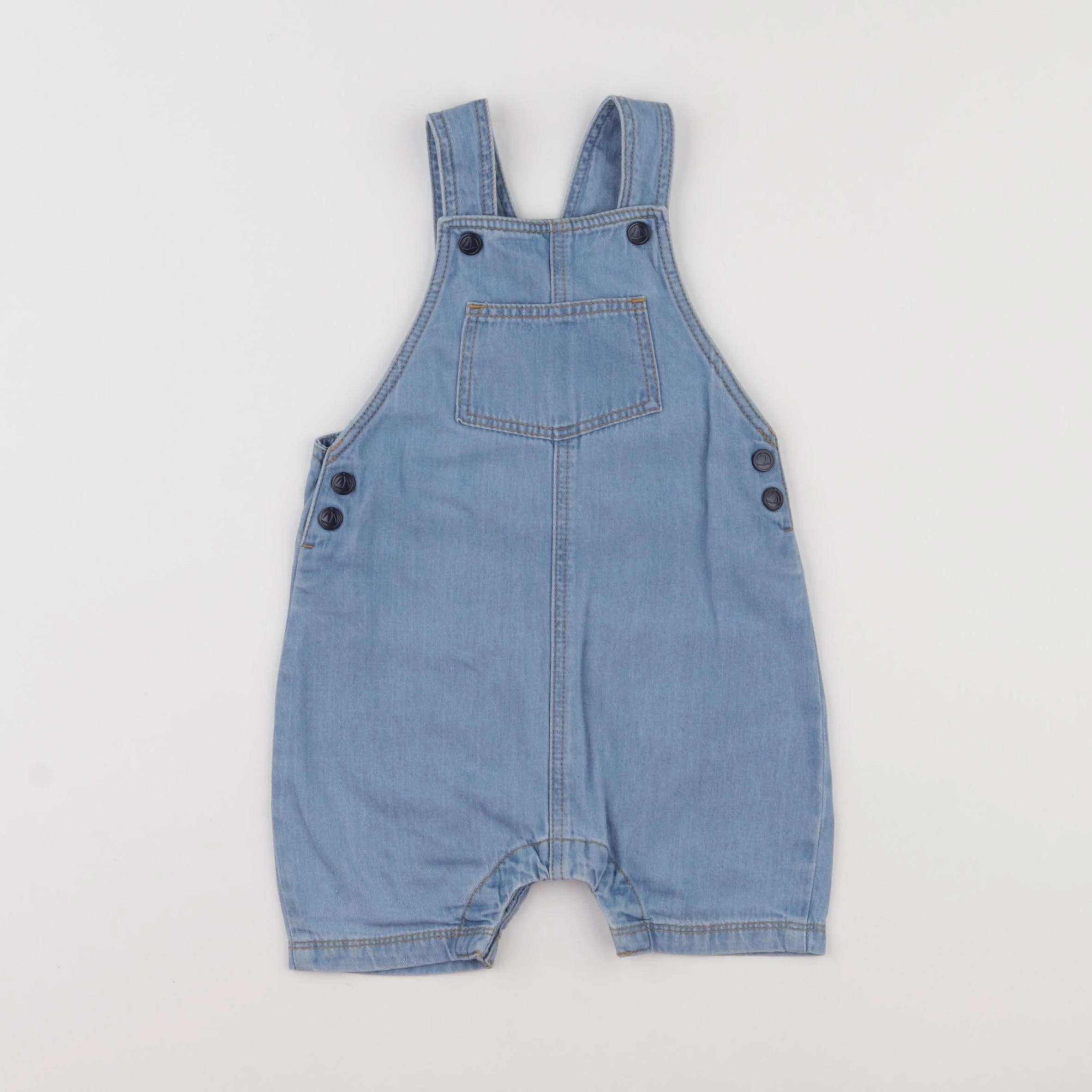 Petit Bateau - salopette bleu - 12 mois