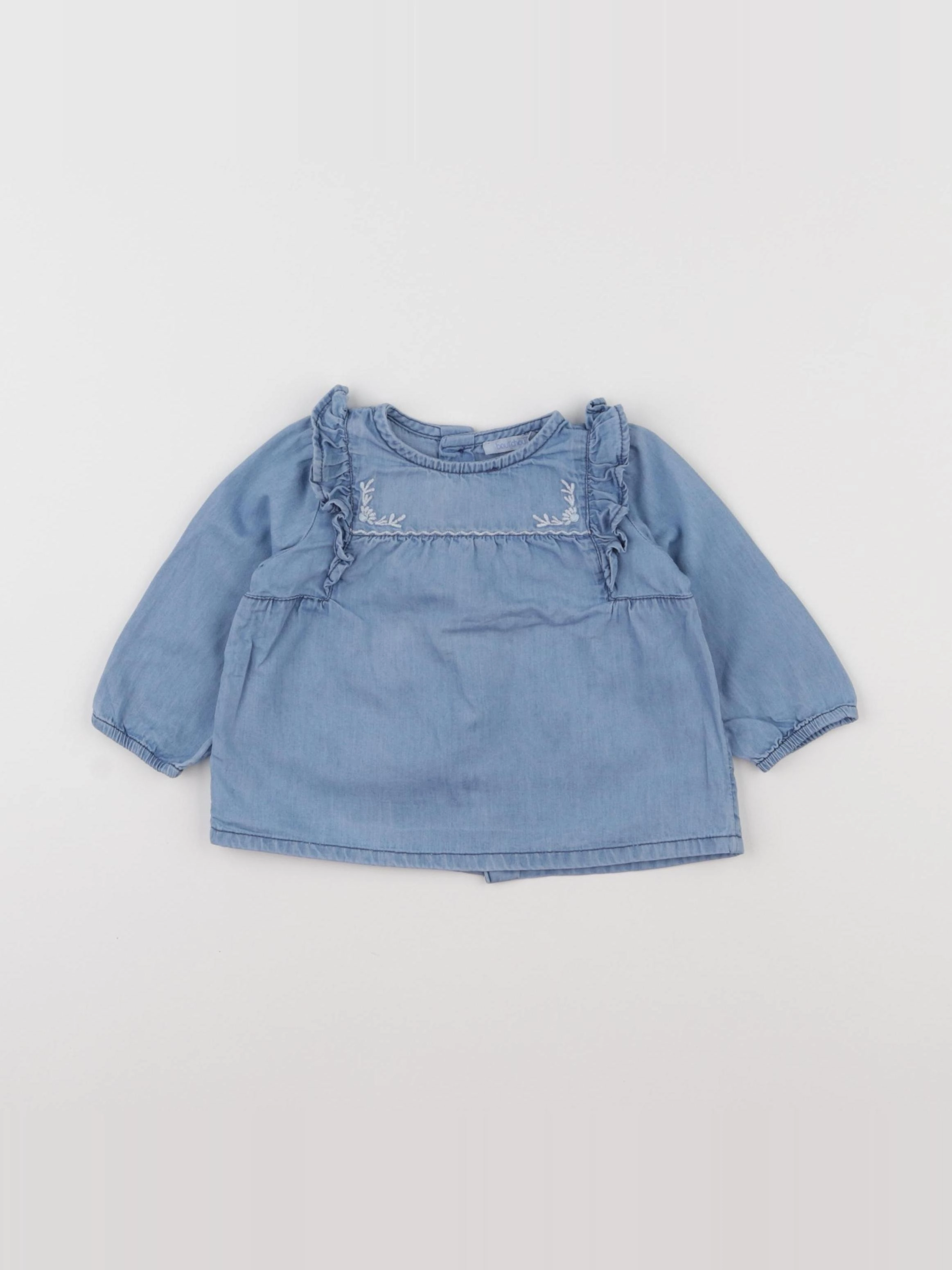 Boutchou - blouse bleu - 6 mois