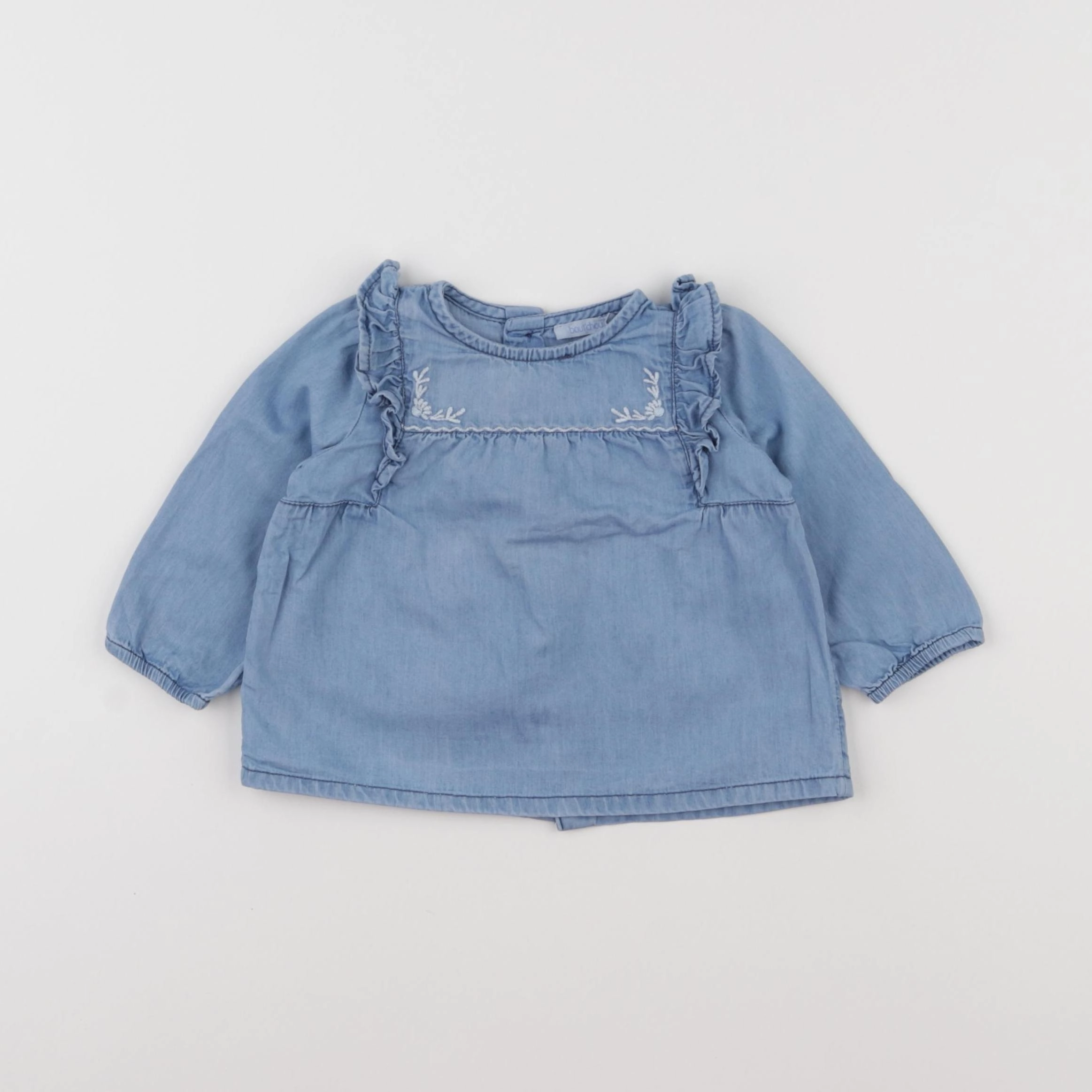 Boutchou - blouse bleu - 6 mois