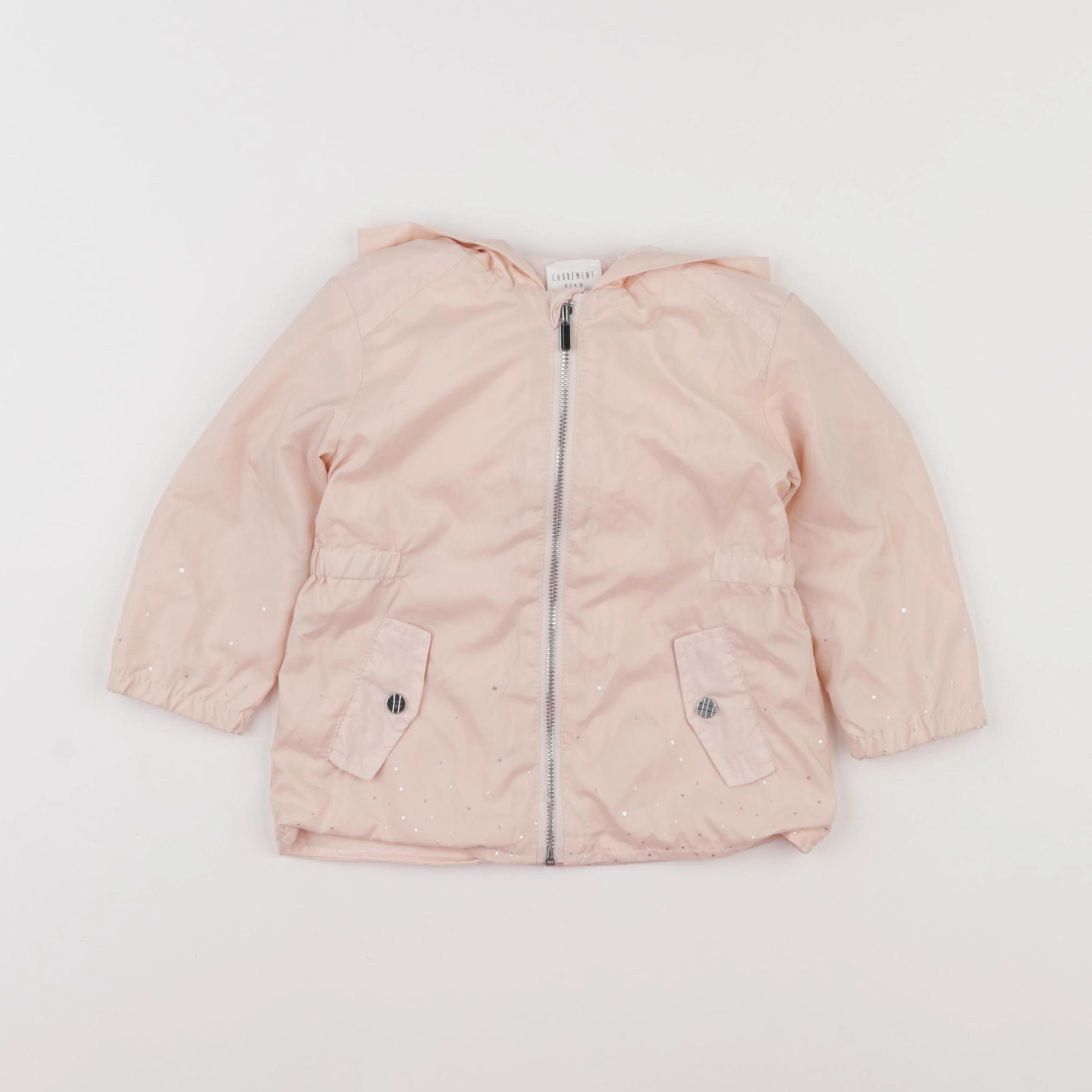 Carrément Beau - imperméable rose - 12 mois