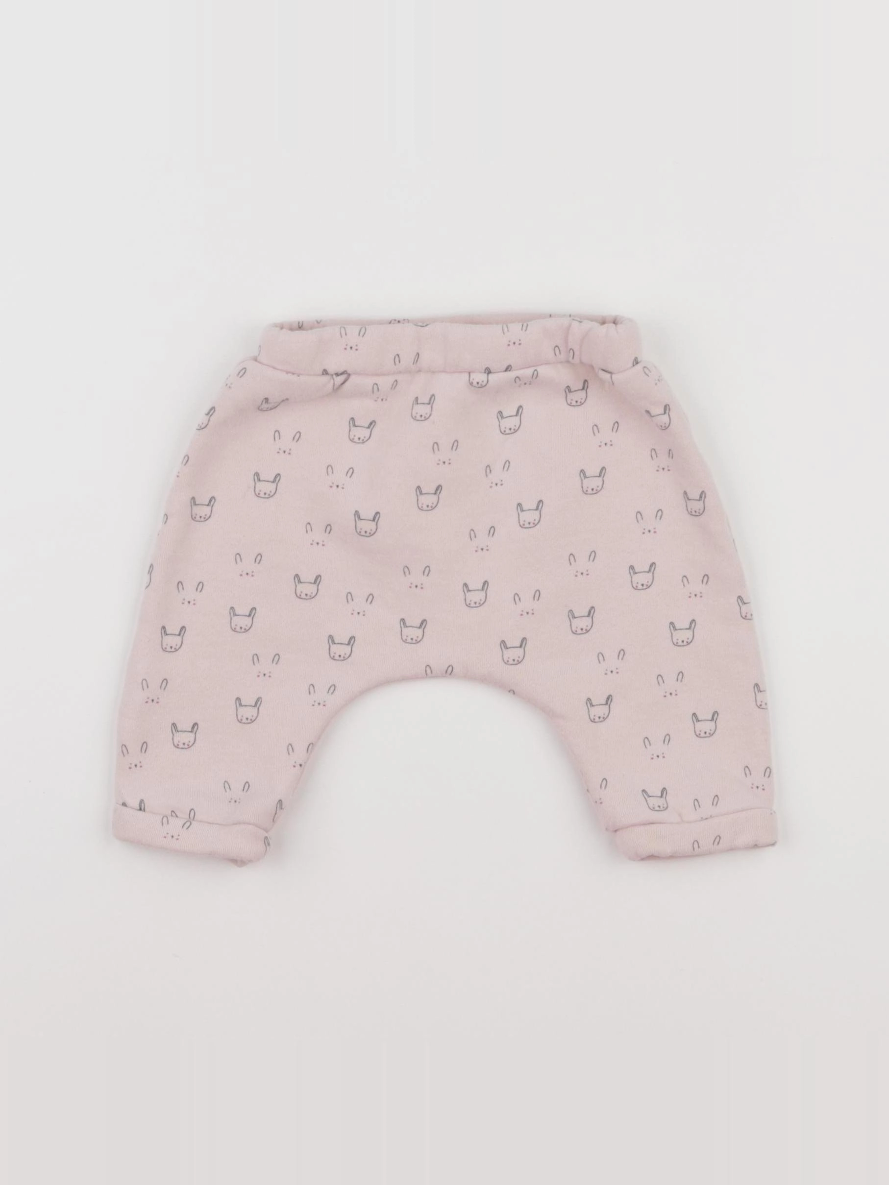 Boutchou - sarouel doublé rose - 3 mois