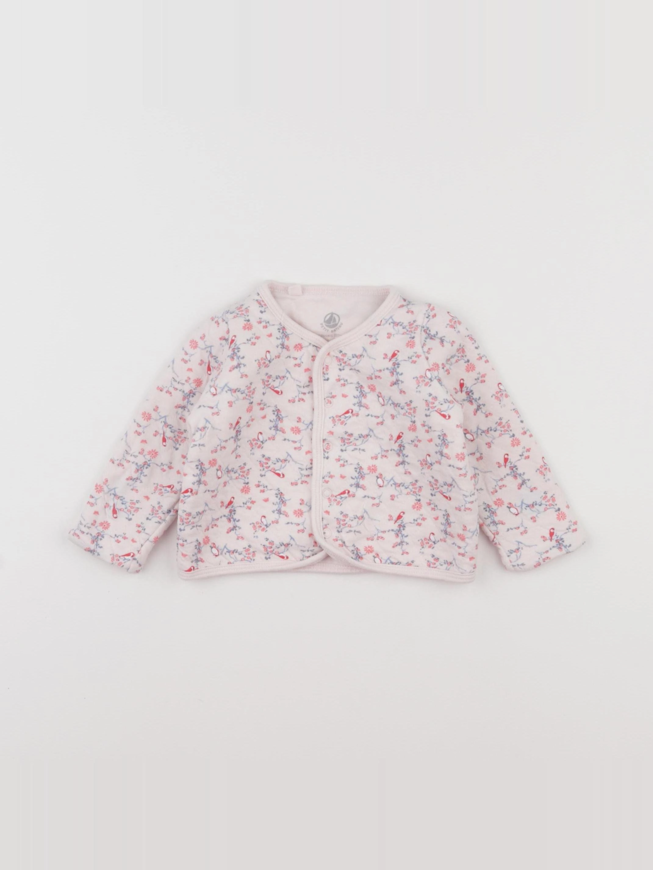 Petit Bateau - sweat rose - 6 mois