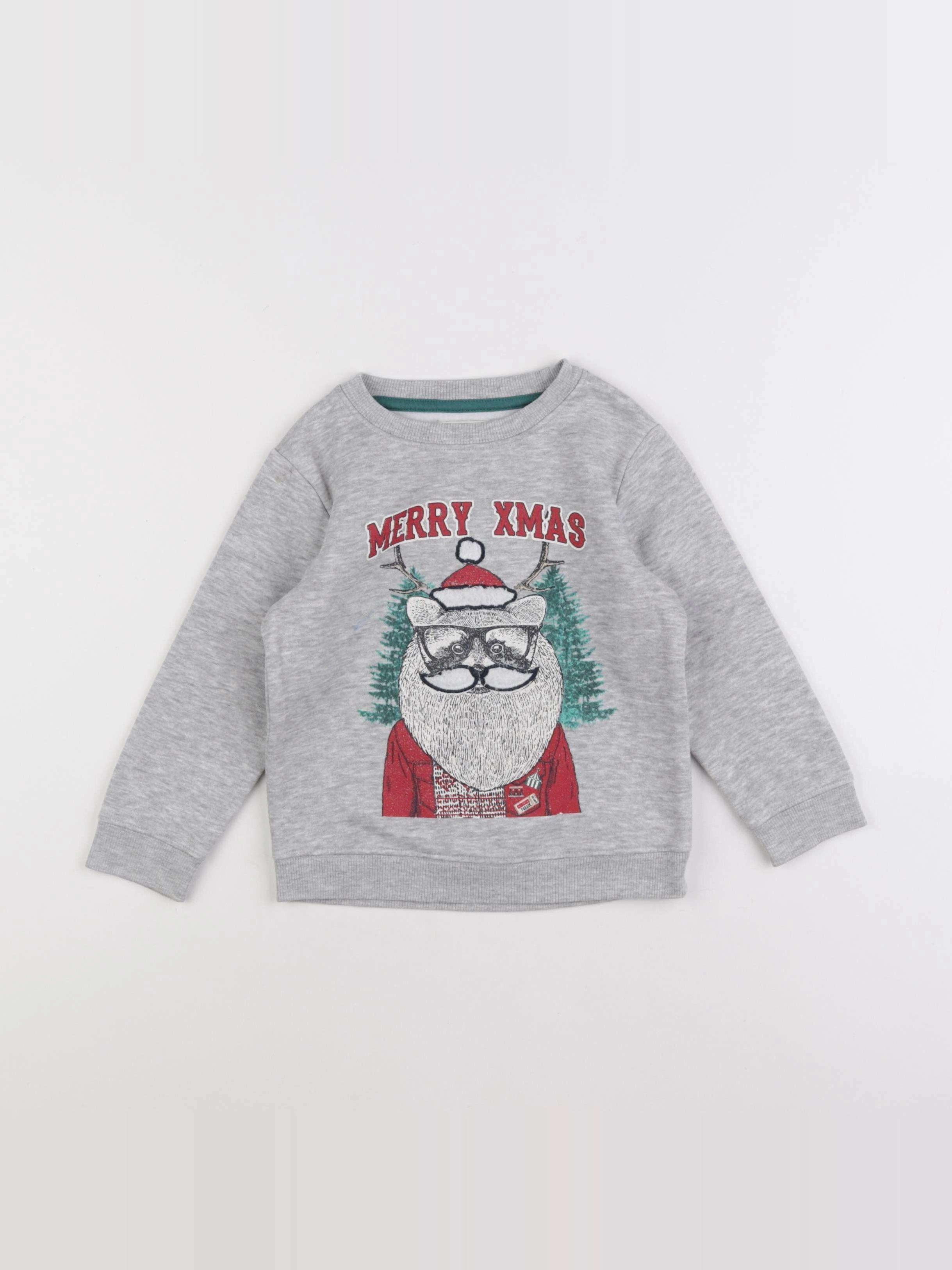 Vertbaudet - sweat gris - 3 ans