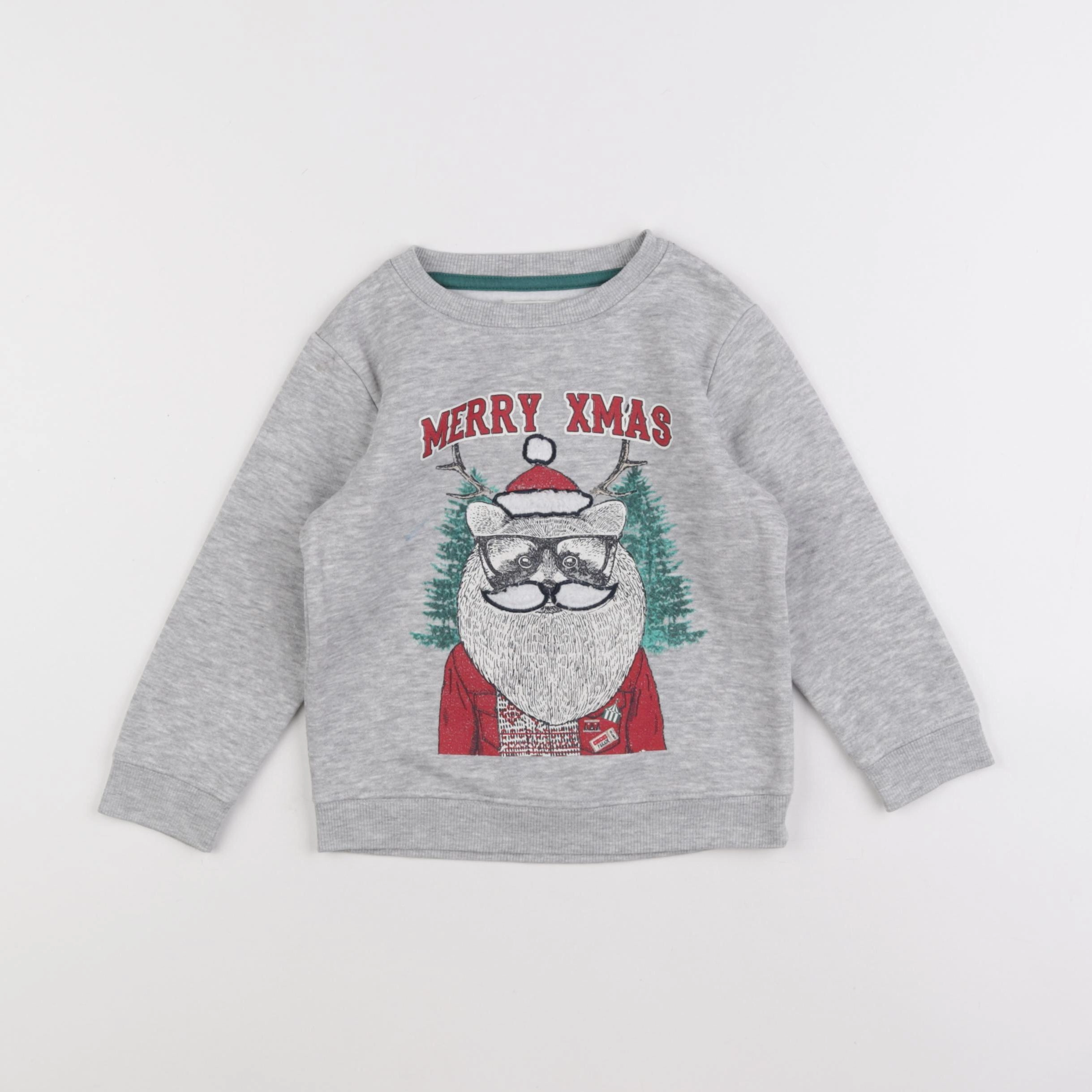 Vertbaudet - sweat gris - 3 ans
