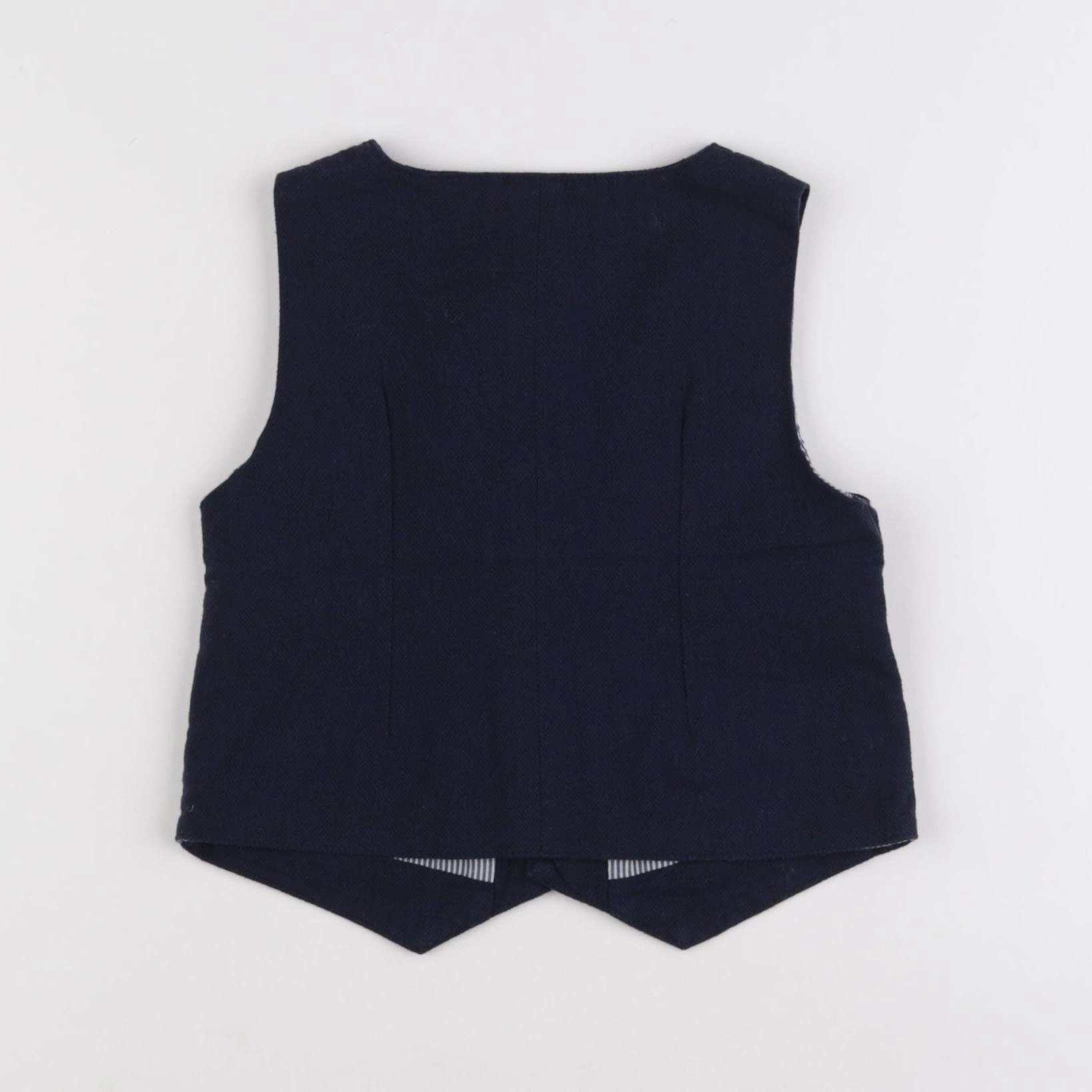 Vertbaudet - gilet bleu - 2 ans
