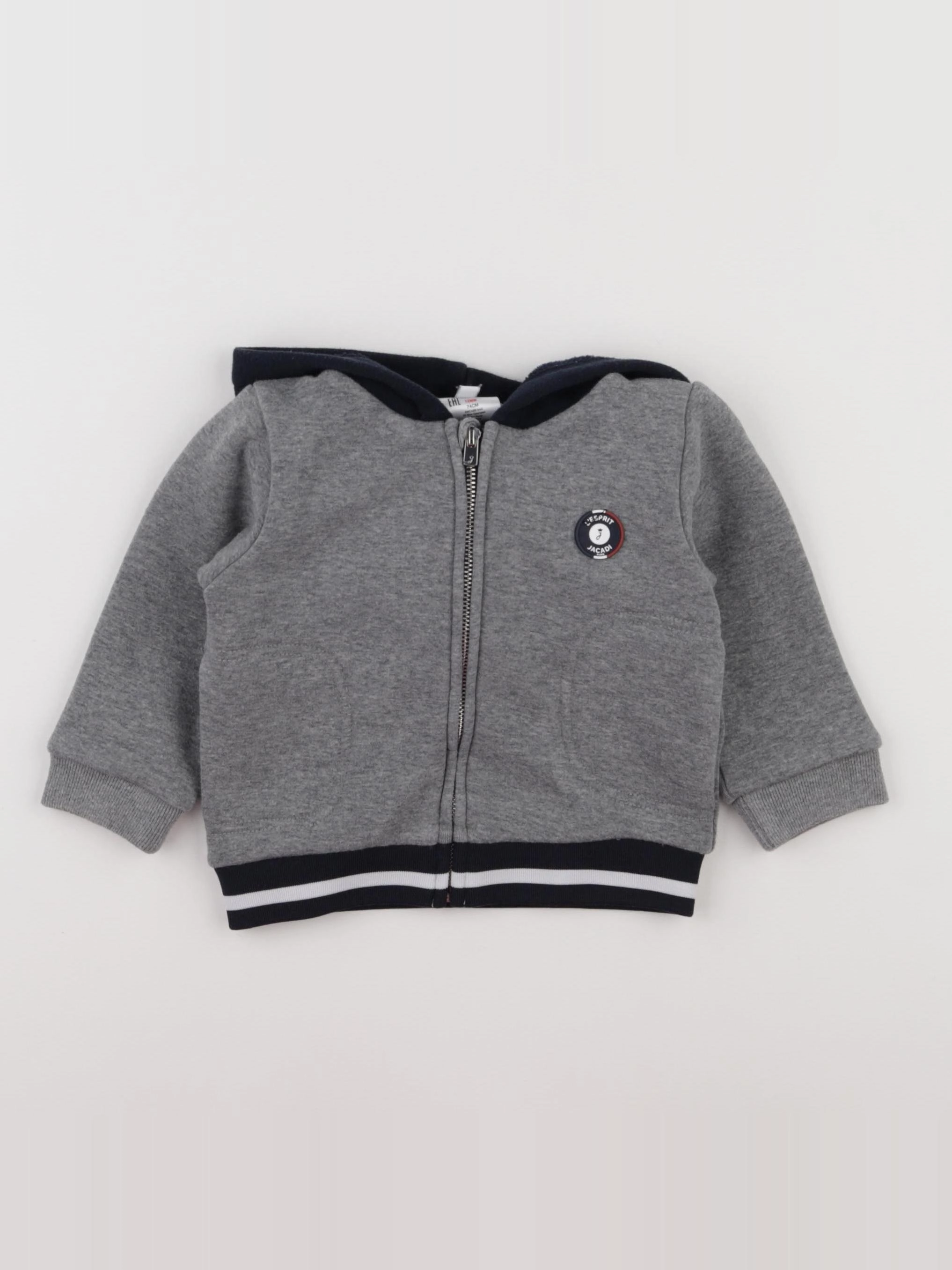 Jacadi - sweat gris - 12 mois