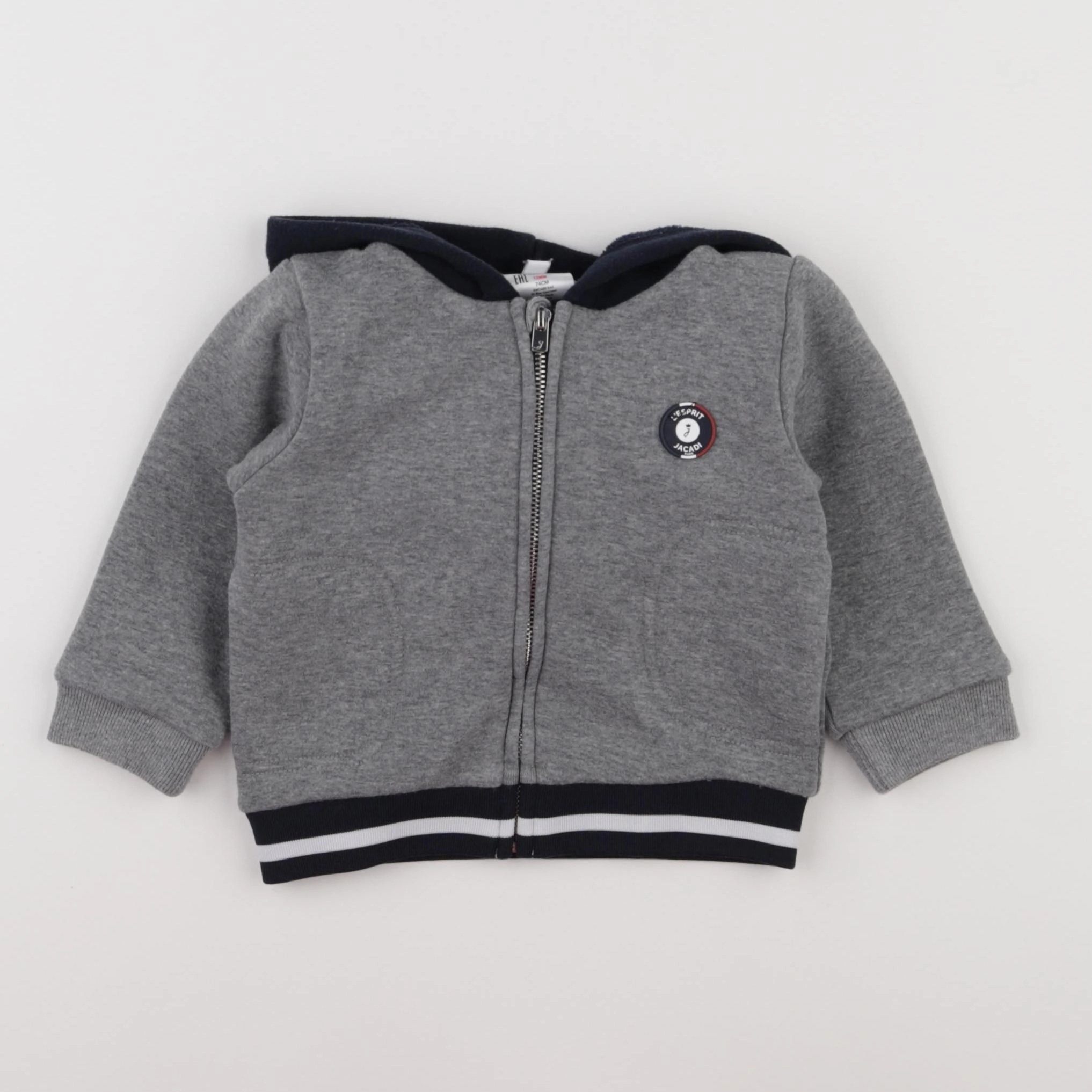 Jacadi - sweat gris - 12 mois