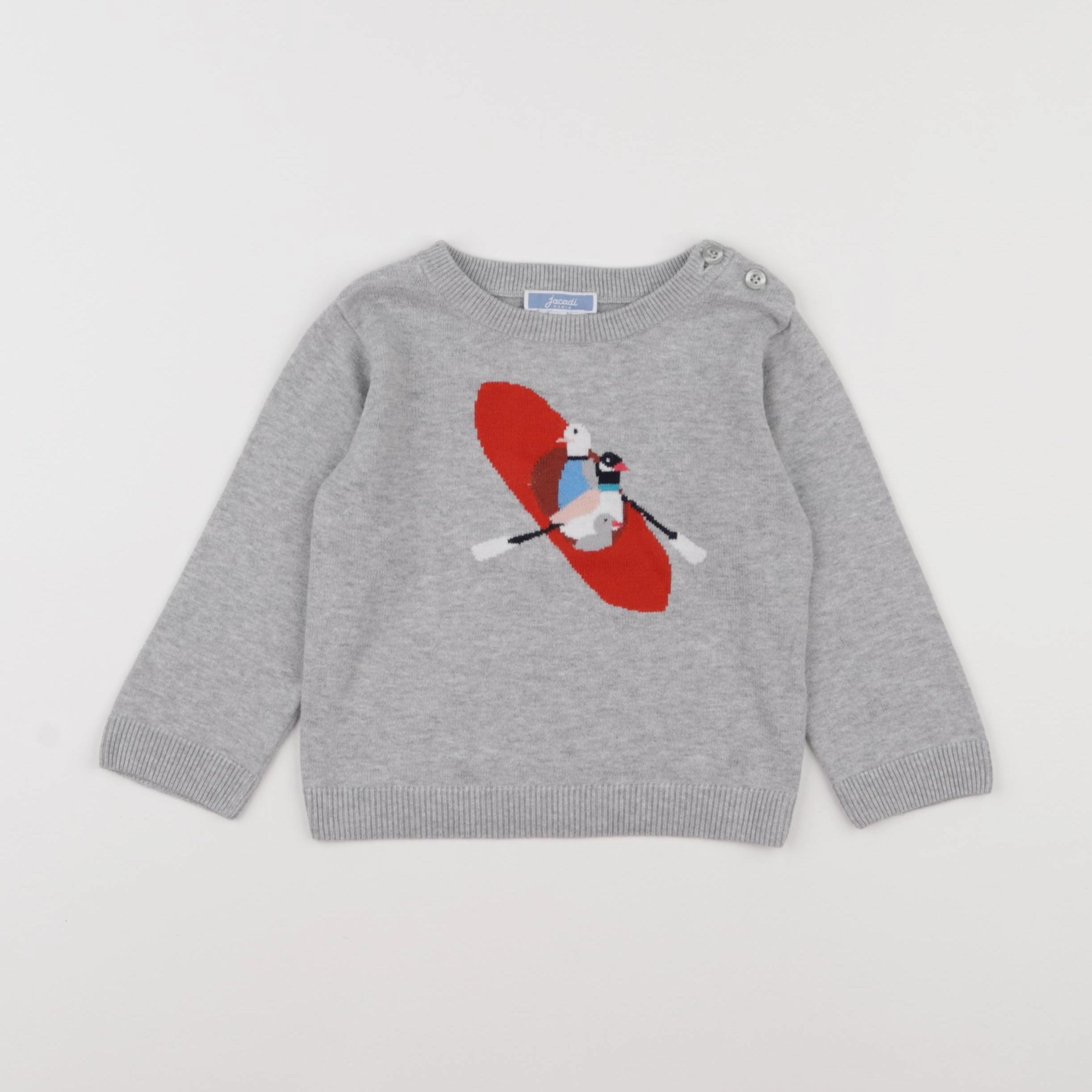 Jacadi - pull gris - 24 mois