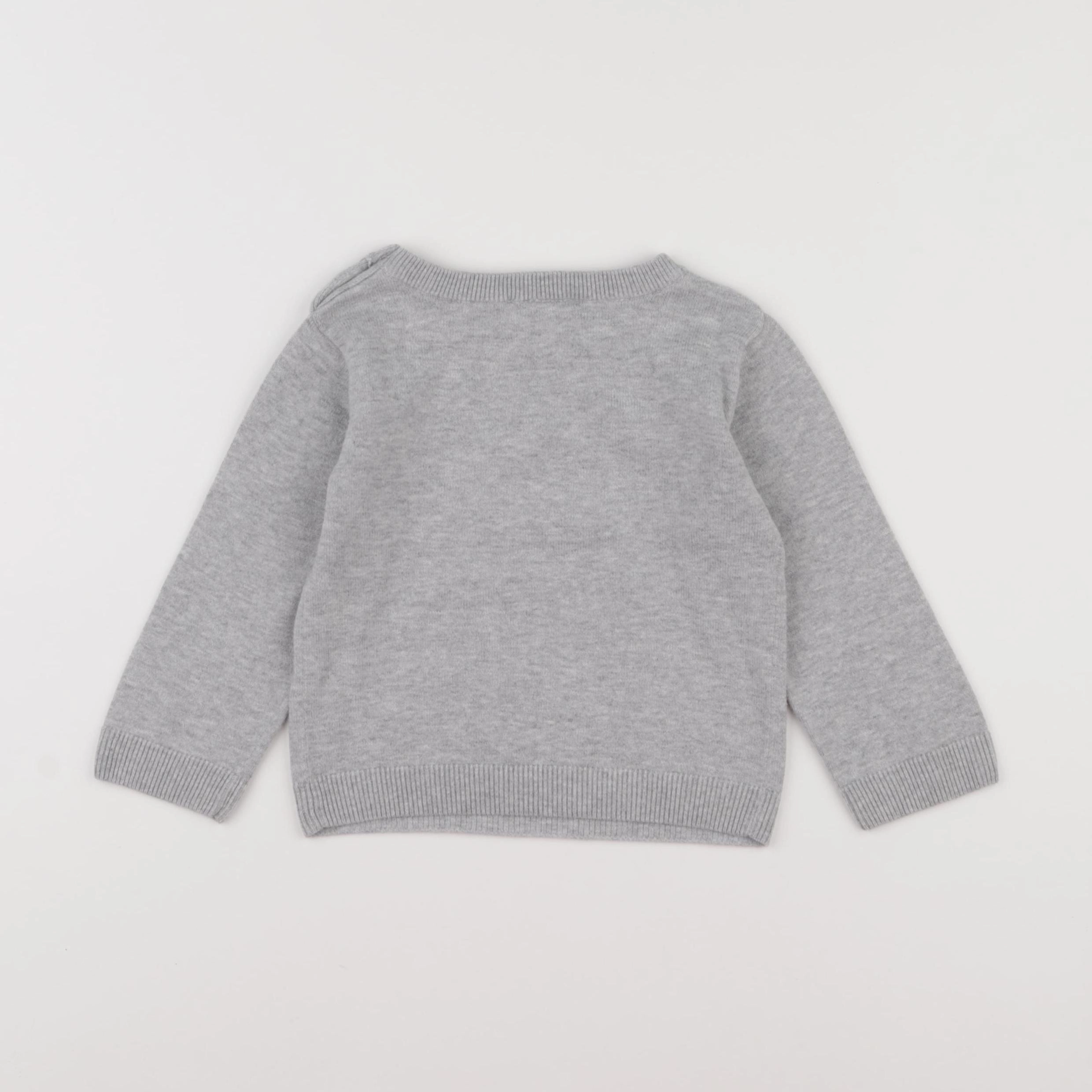 Jacadi - pull gris - 24 mois