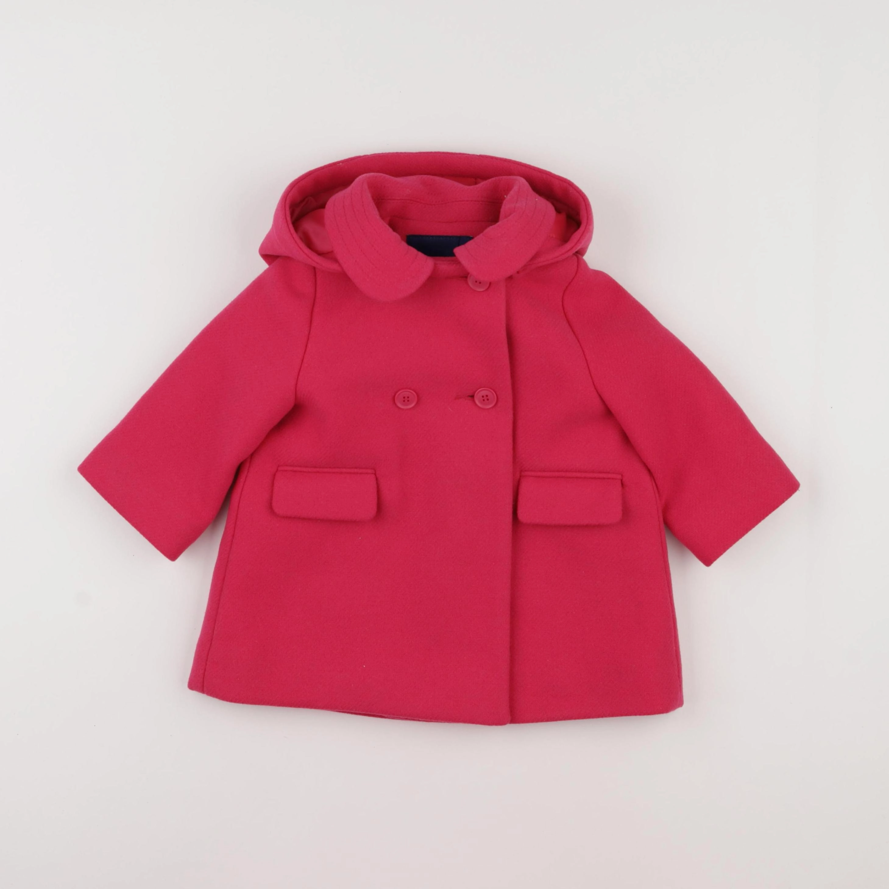 Jacadi - manteau rose - 12 mois