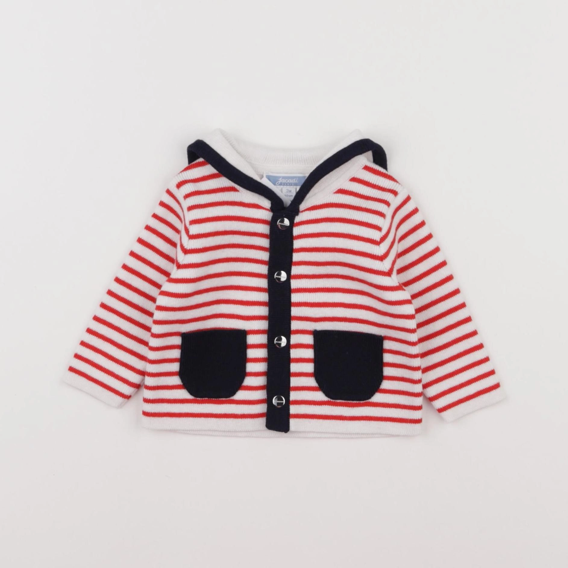 Jacadi - gilet multicolore - 3 mois