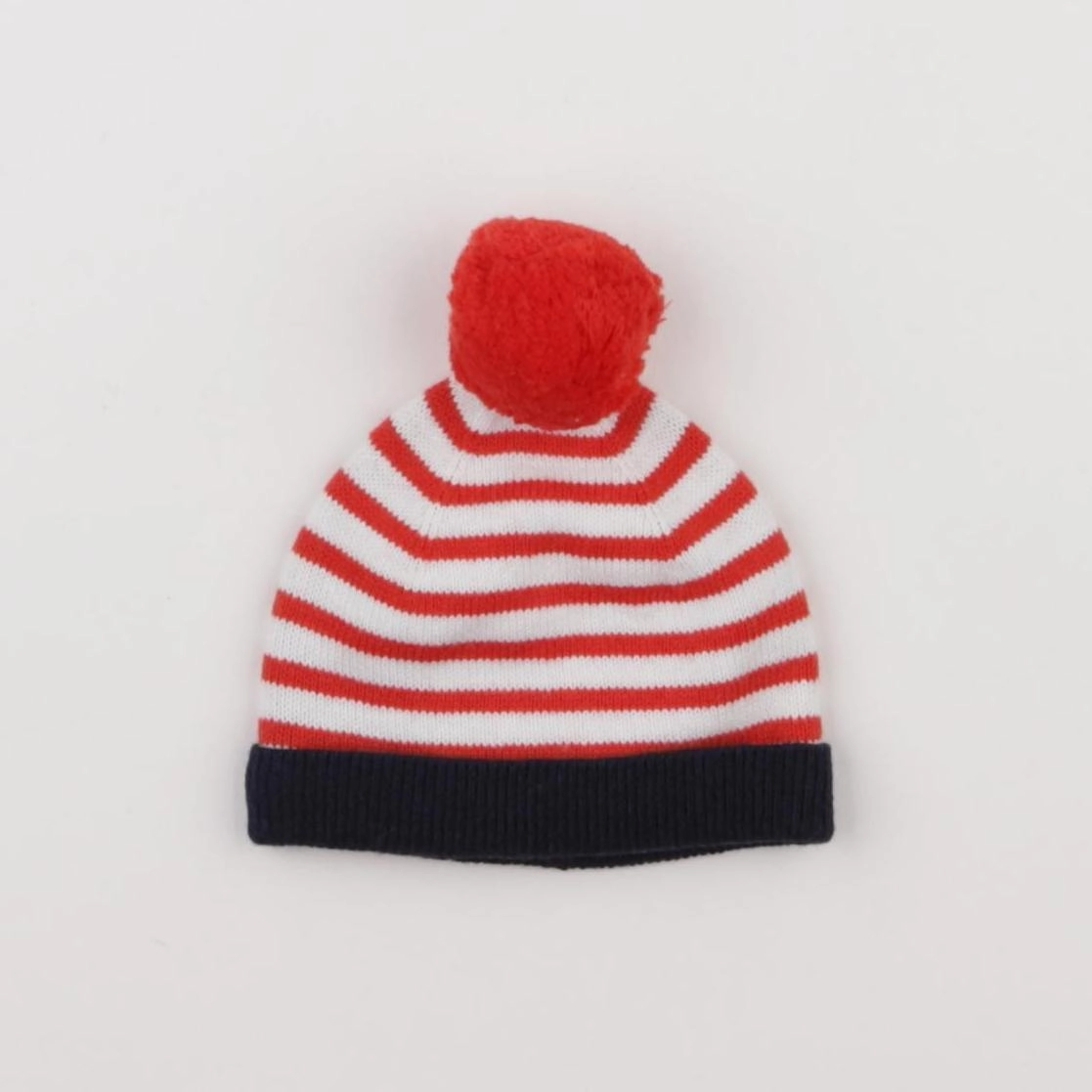 Jacadi - bonnet rouge - 3/6 mois