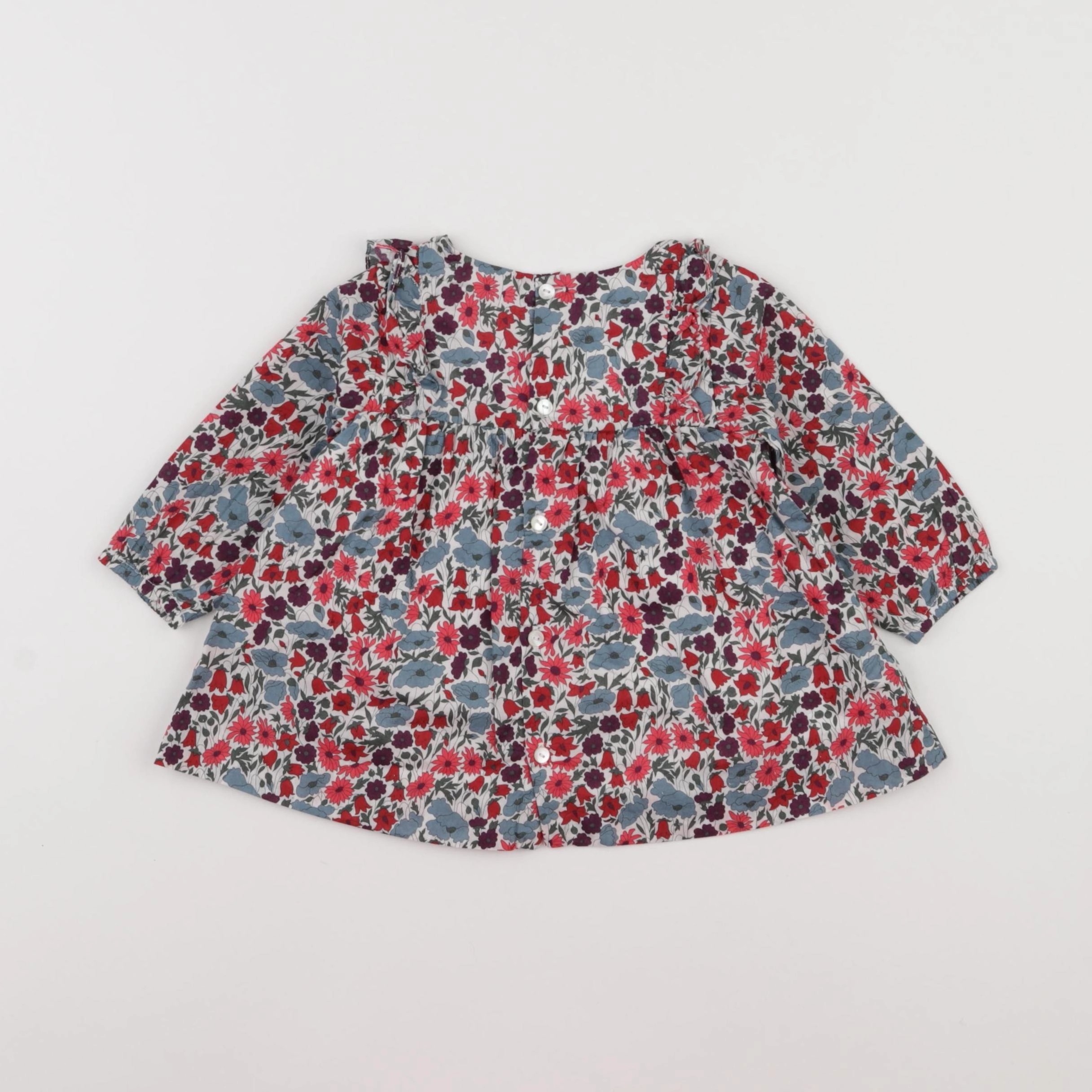 Jacadi - robe liberty multicolore - 6 mois