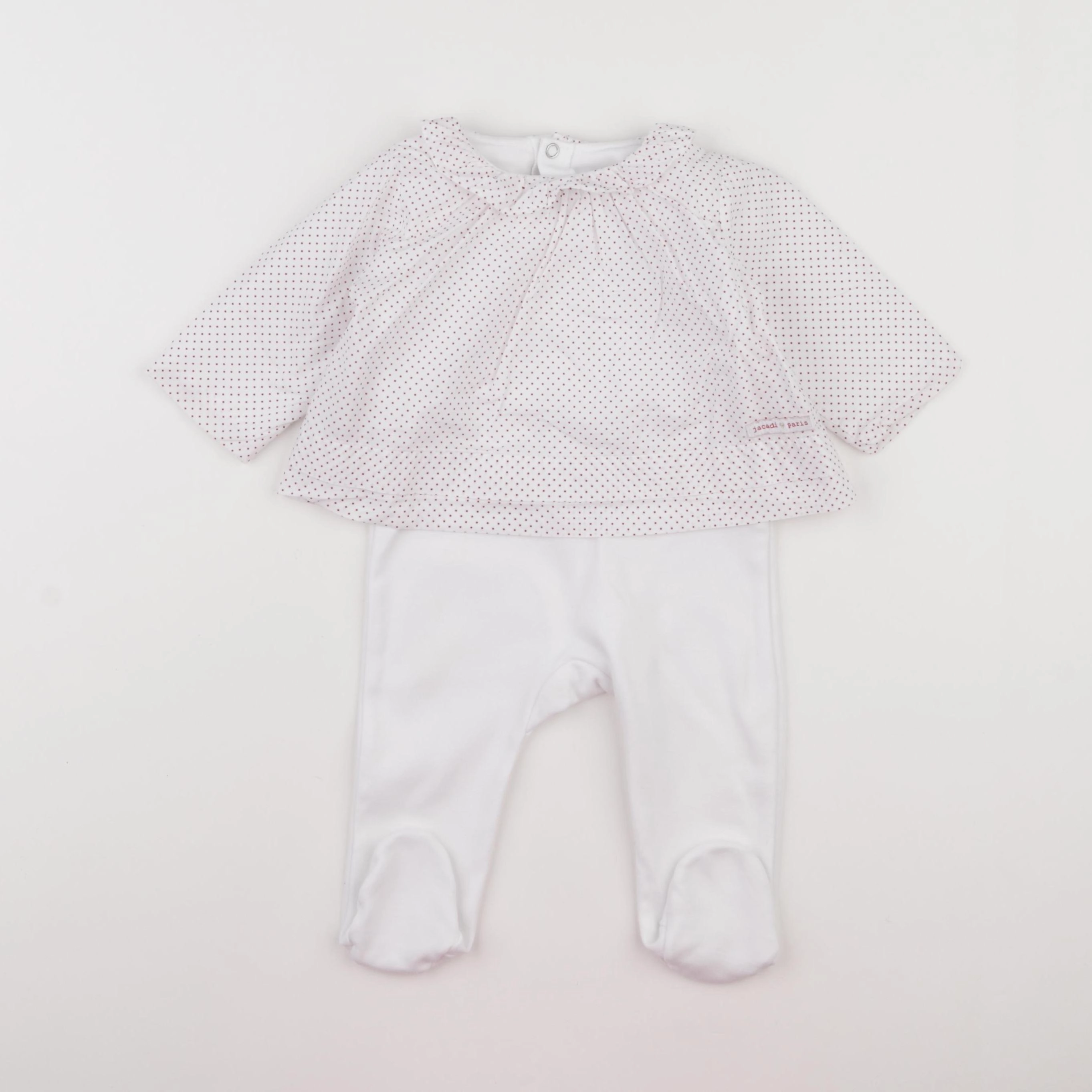 Jacadi - pyjama coton blanc - 6 mois