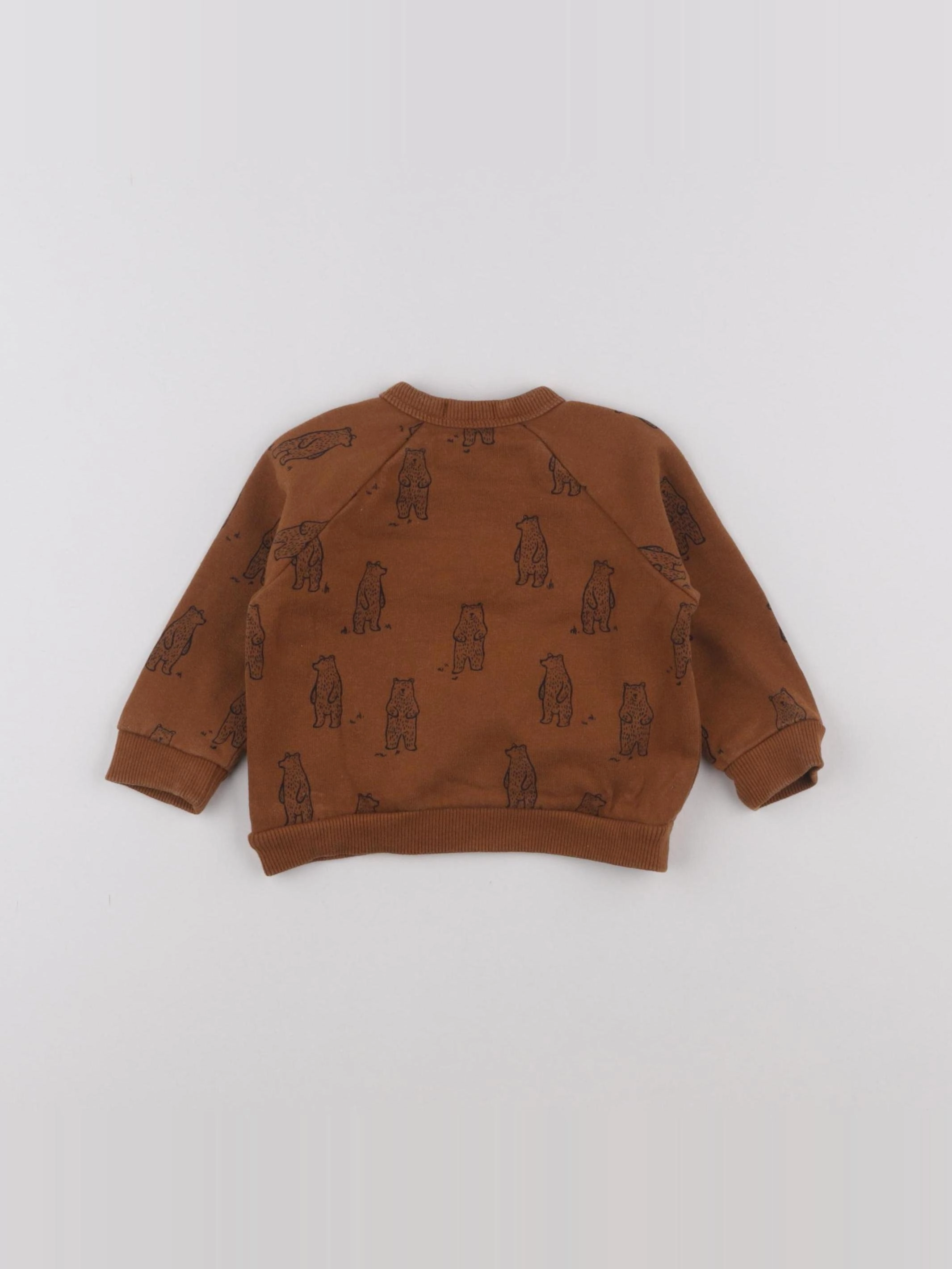 Boutchou - sweat marron - 9 mois