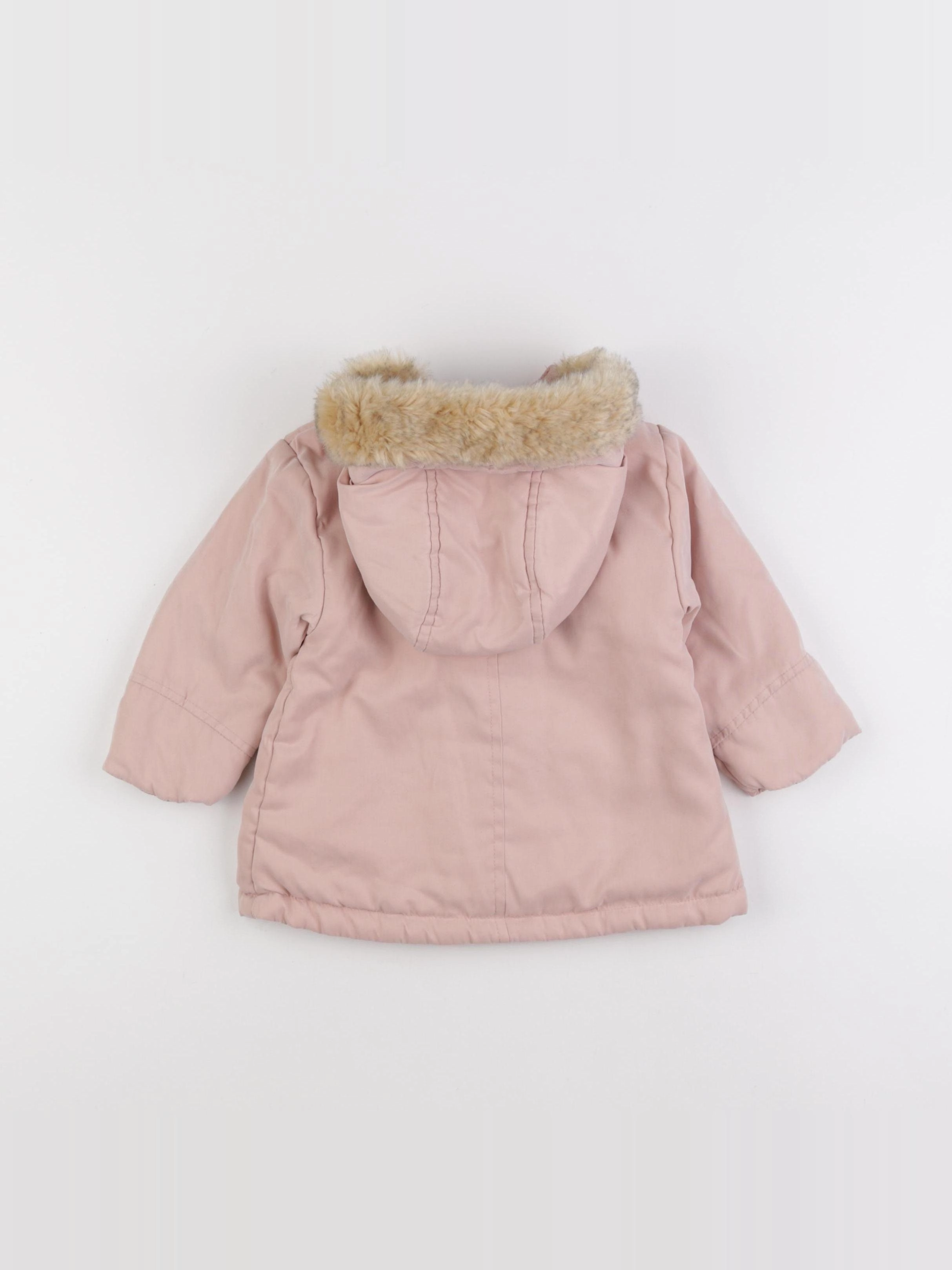 Vertbaudet - parka rose - 12 mois