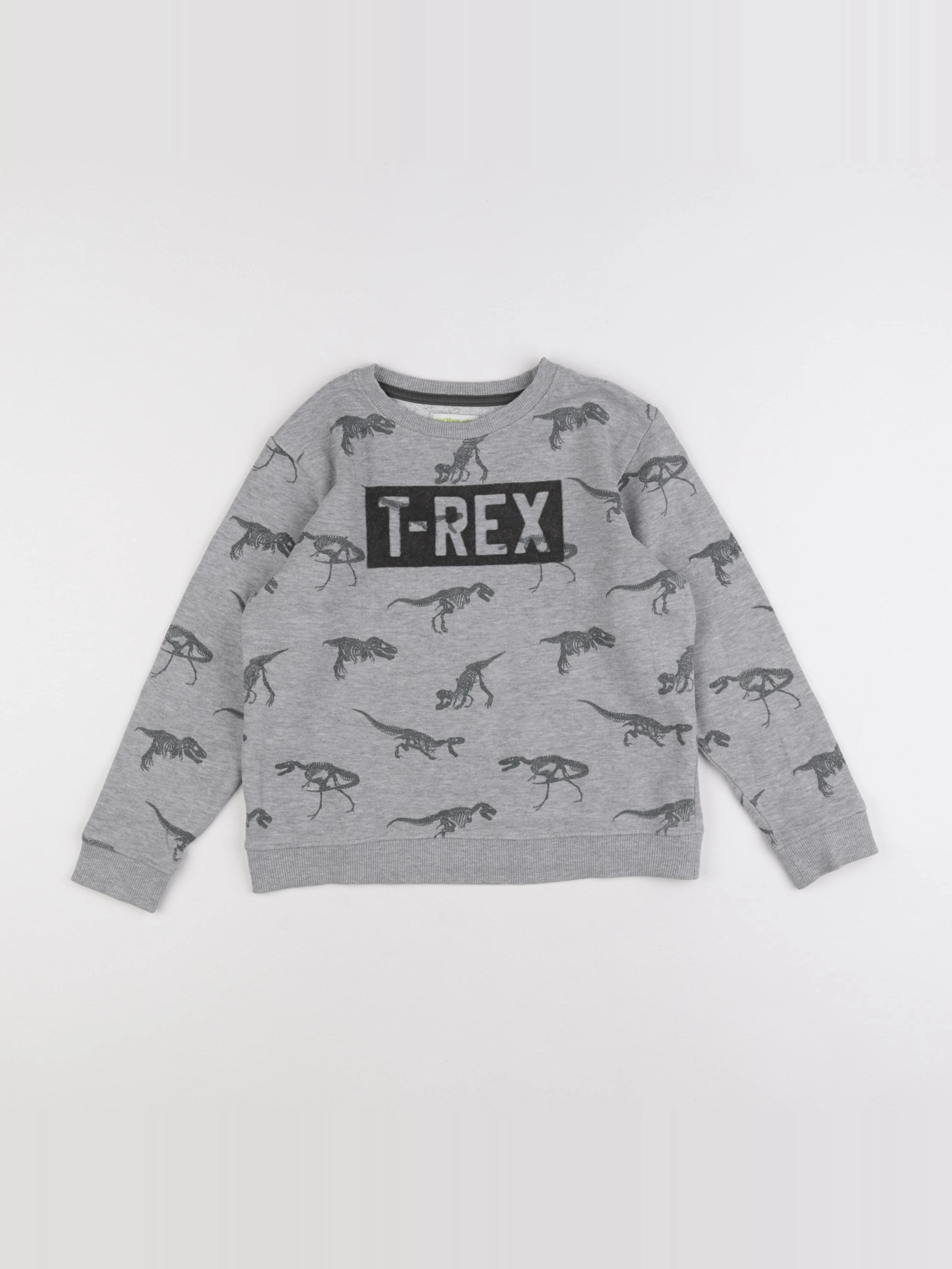 Vertbaudet - sweat gris - 8 ans