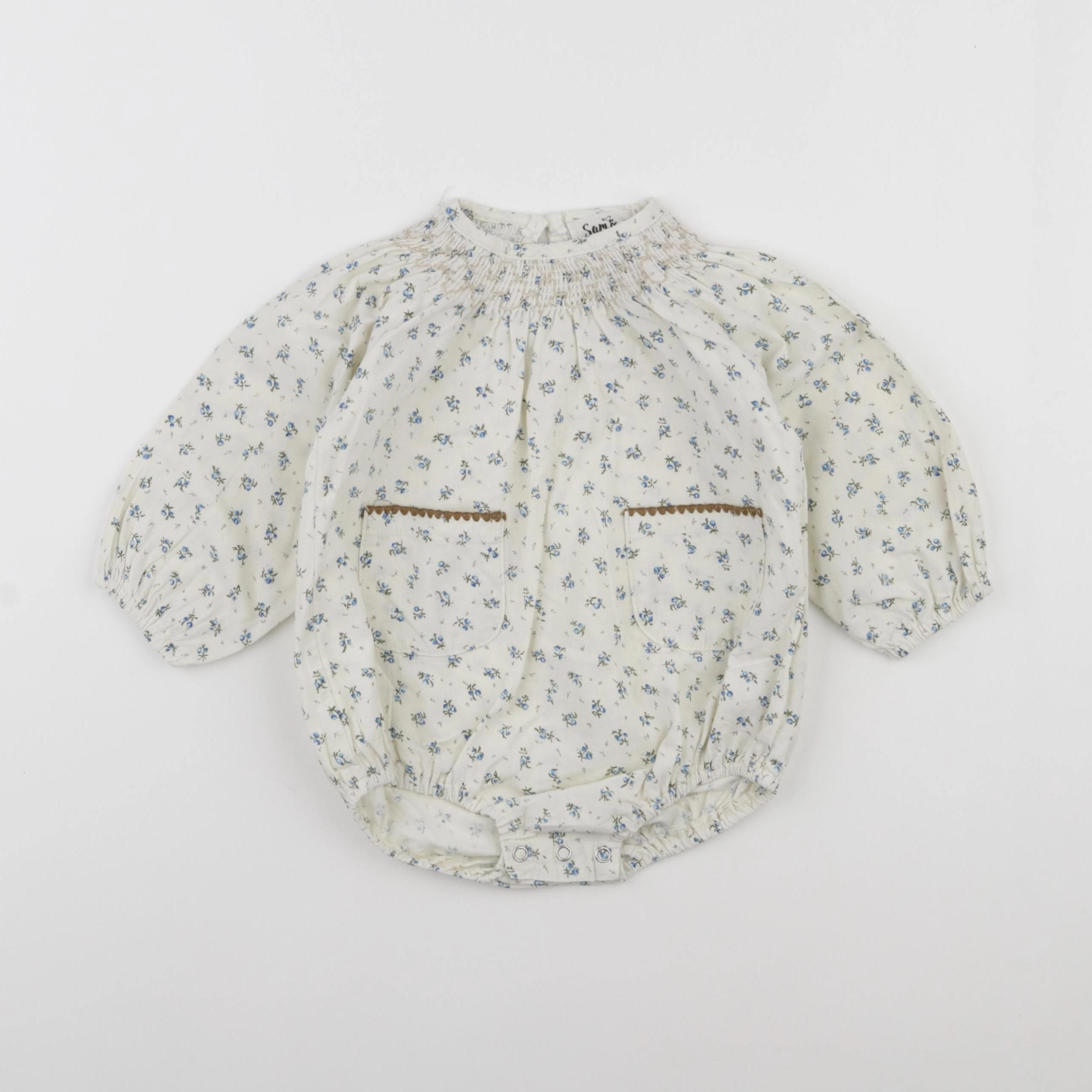 Sam and louloute - combinaison beige - 12/18 mois
