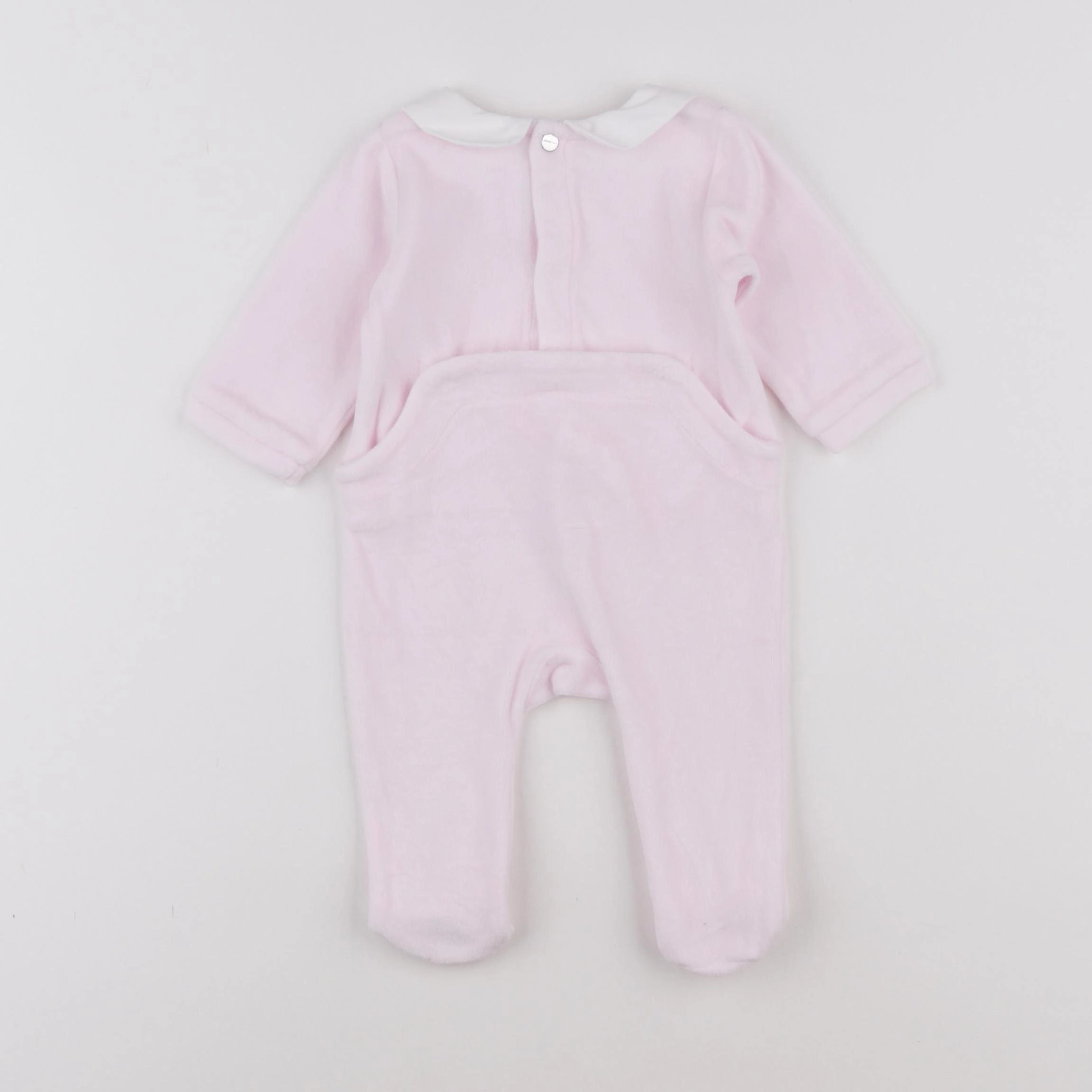 Jacadi - pyjama velours rose - 3 mois
