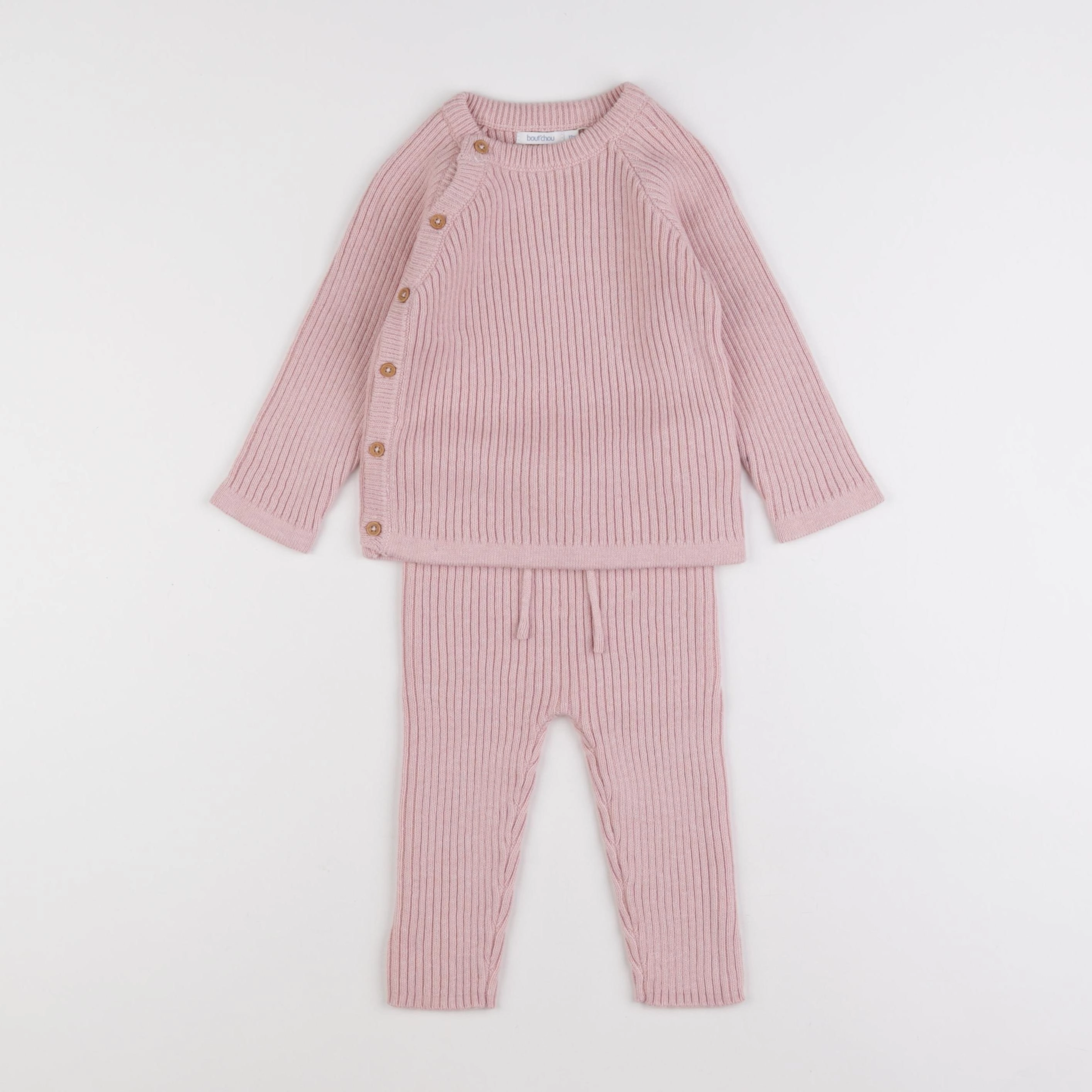 Boutchou - ensemble rose - 12 mois