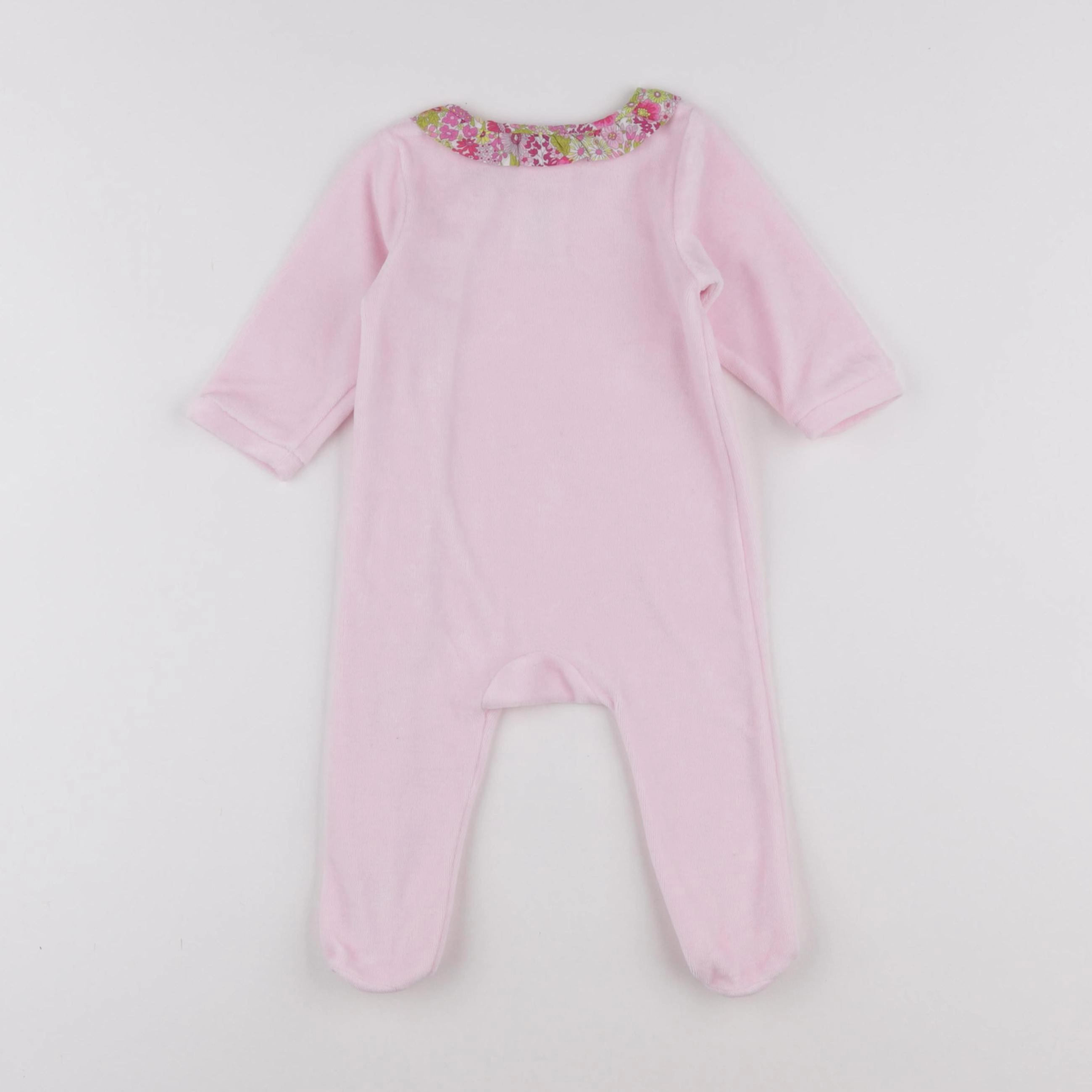 Jacadi - pyjama velours rose - 6 mois