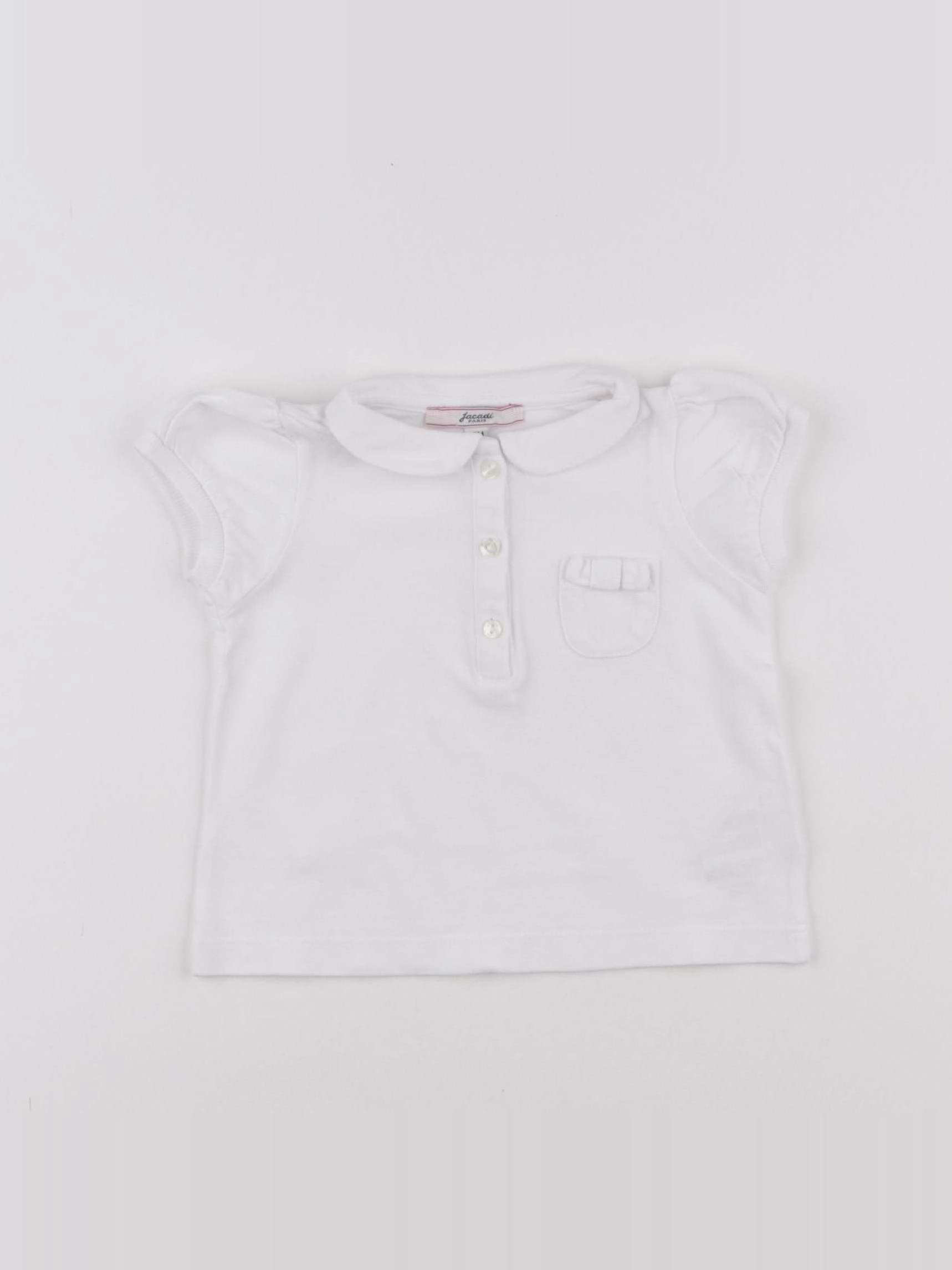 Jacadi - polo blanc - 12 mois