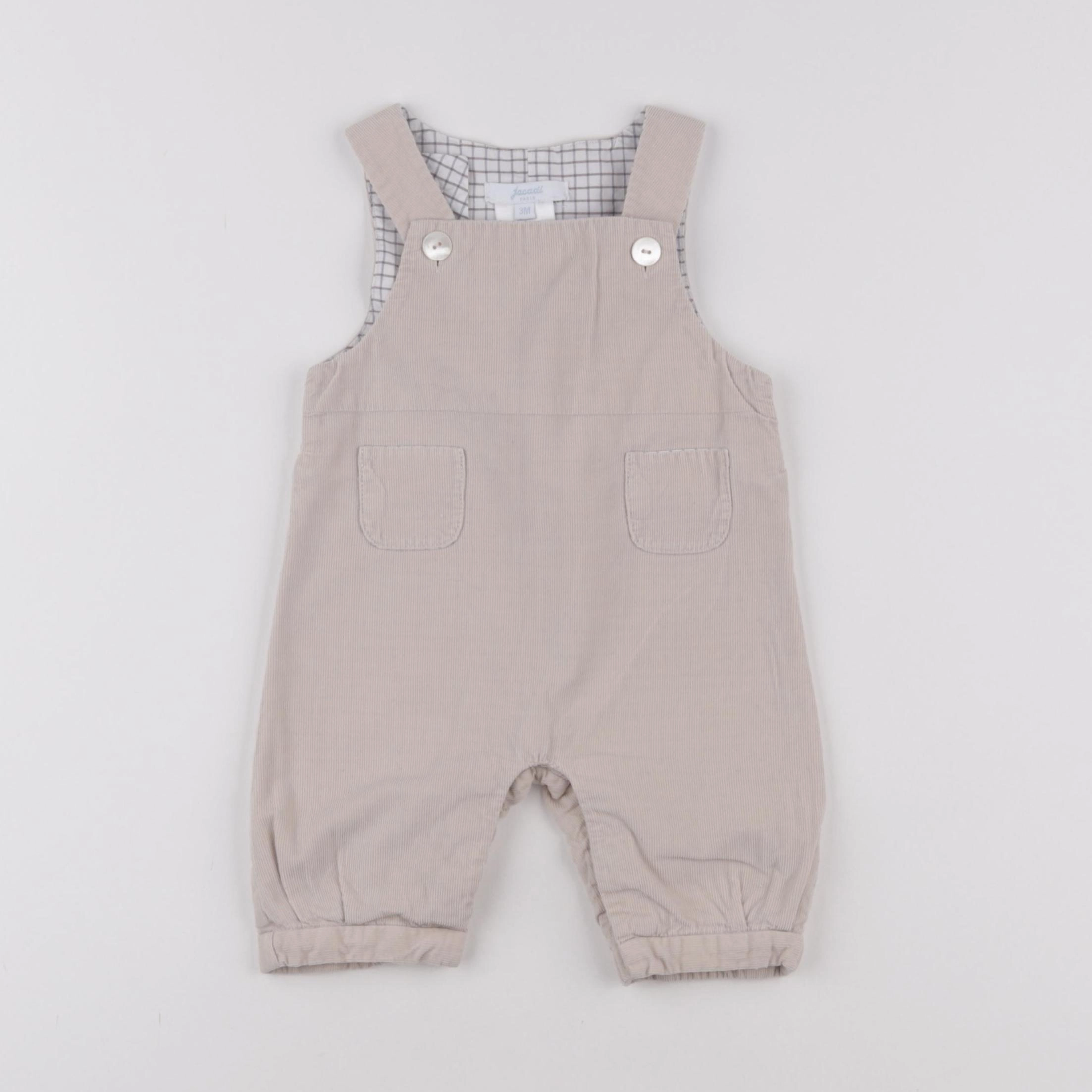 Jacadi - salopette beige - 3 mois