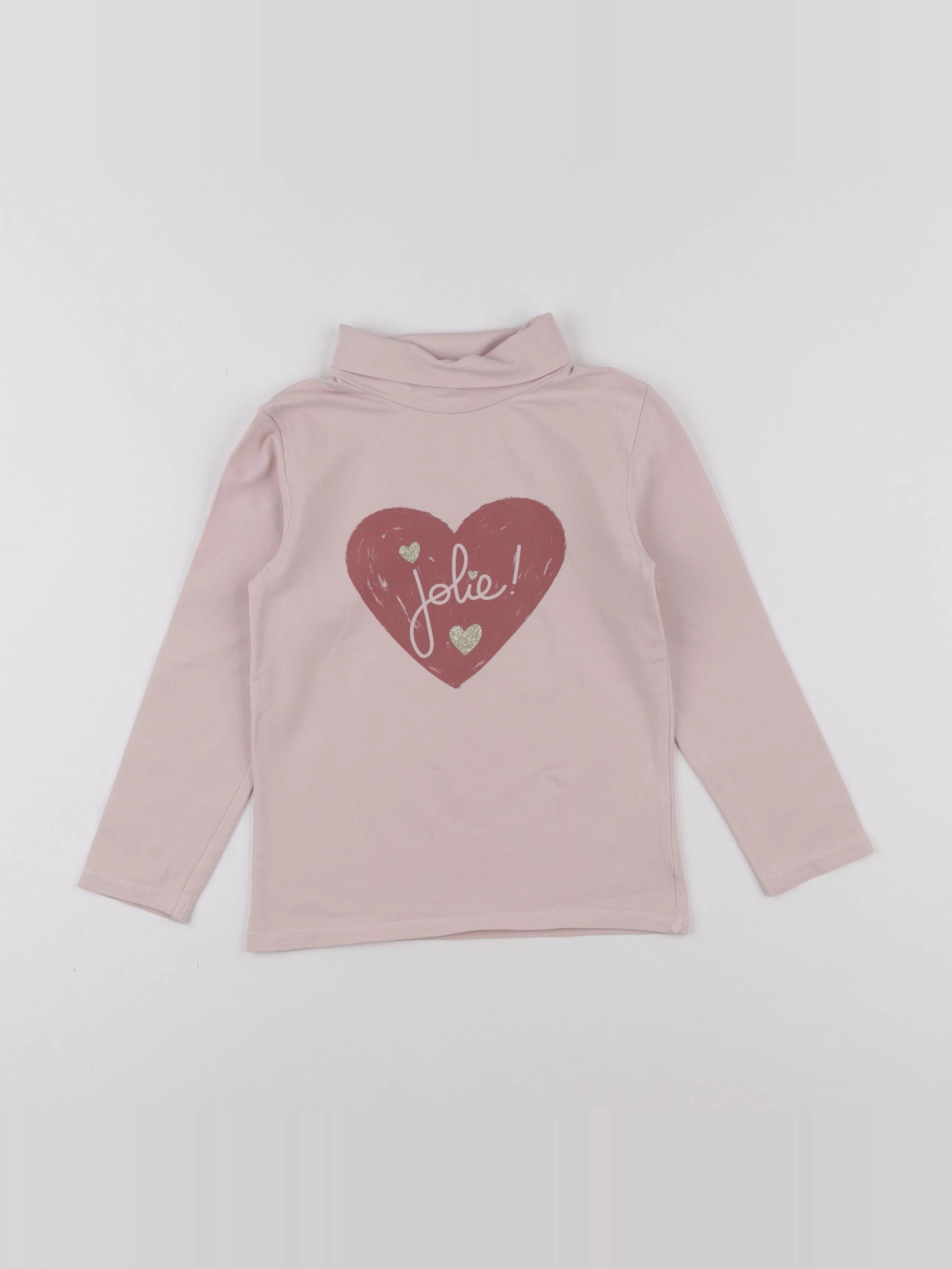 Vertbaudet - sous-pull rose - 5 ans