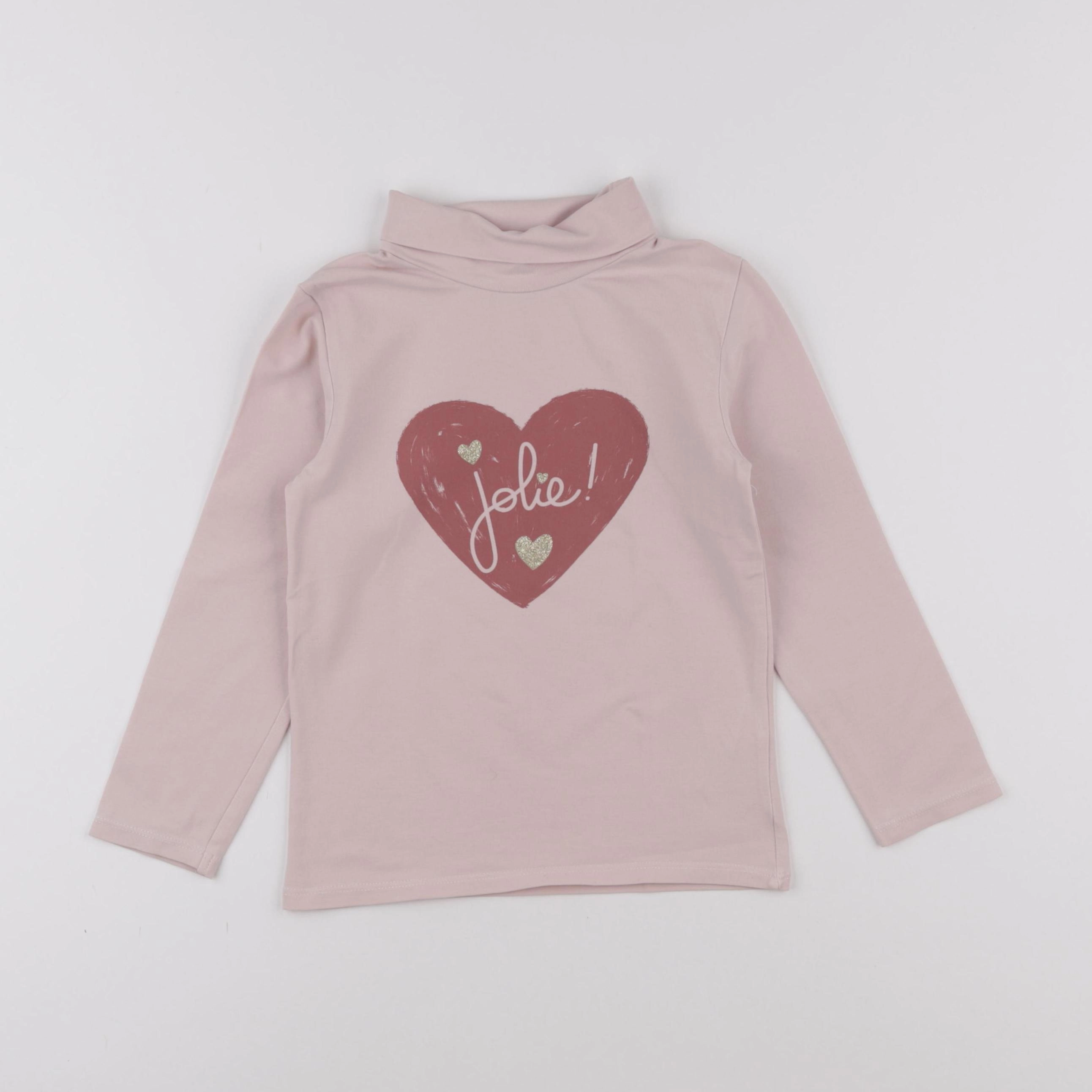 Vertbaudet - sous-pull rose - 5 ans