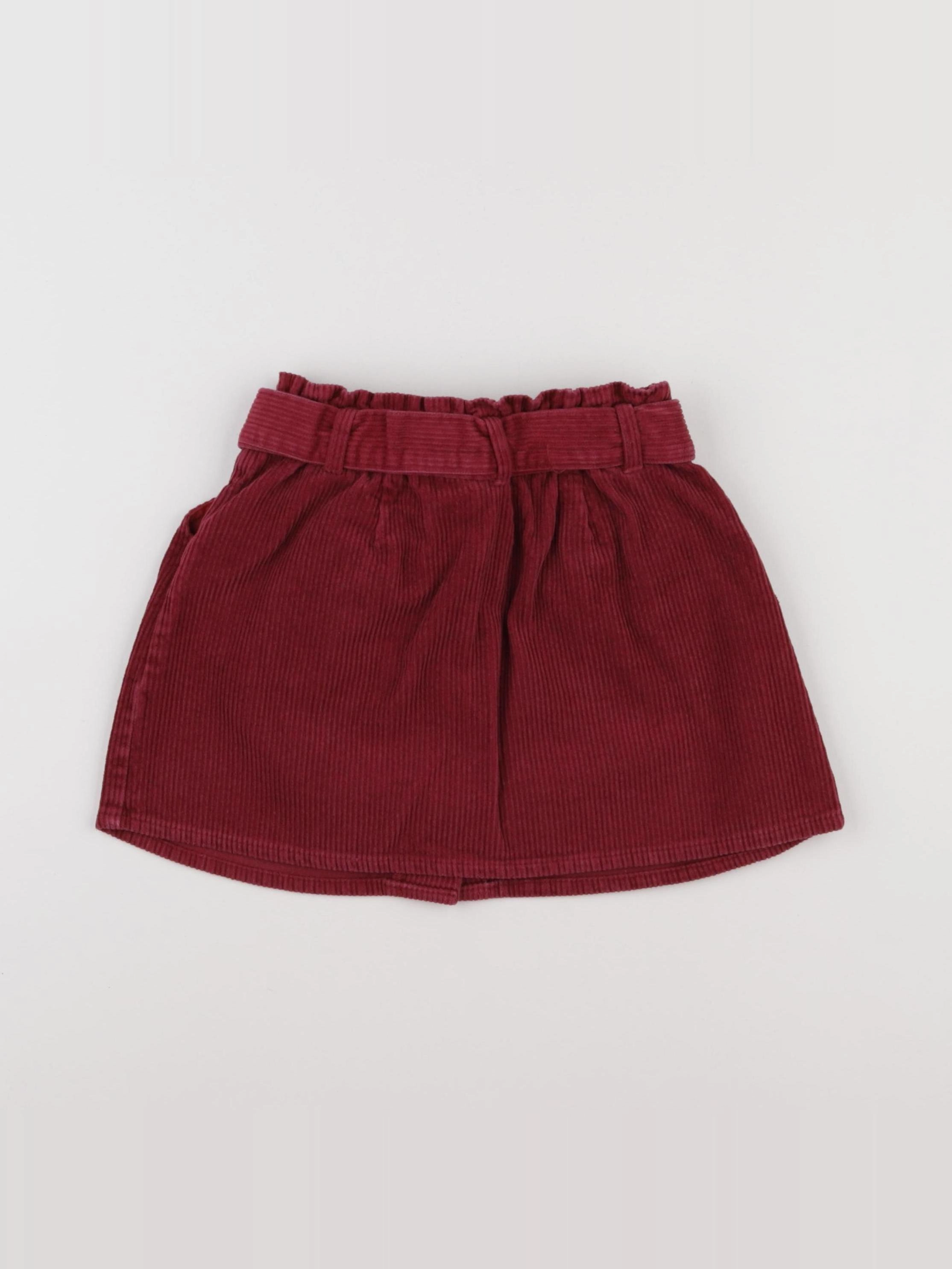 Vertbaudet - jupe rouge - 7 ans