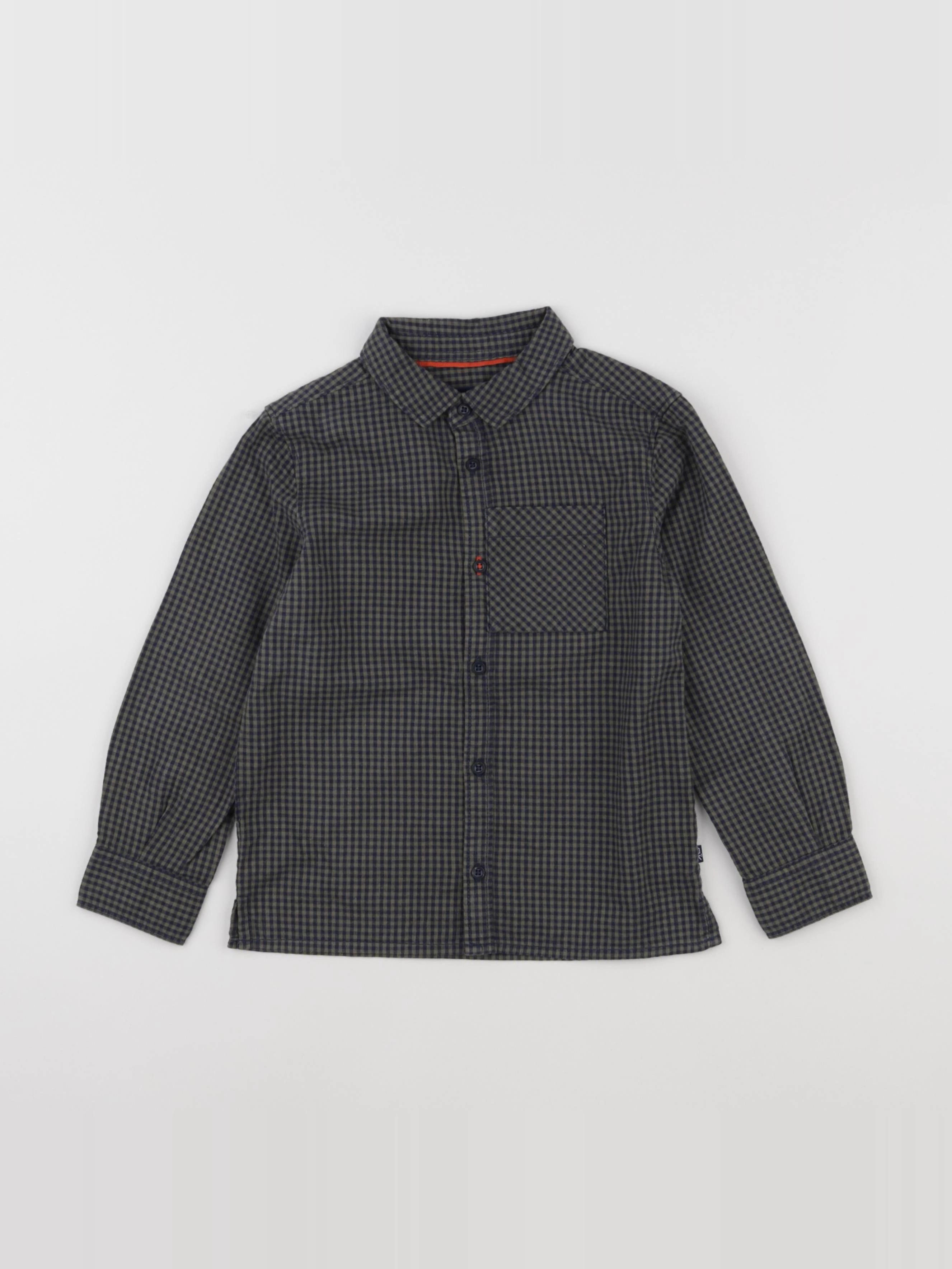 Okaidi - chemise bleu, vert - 4 ans