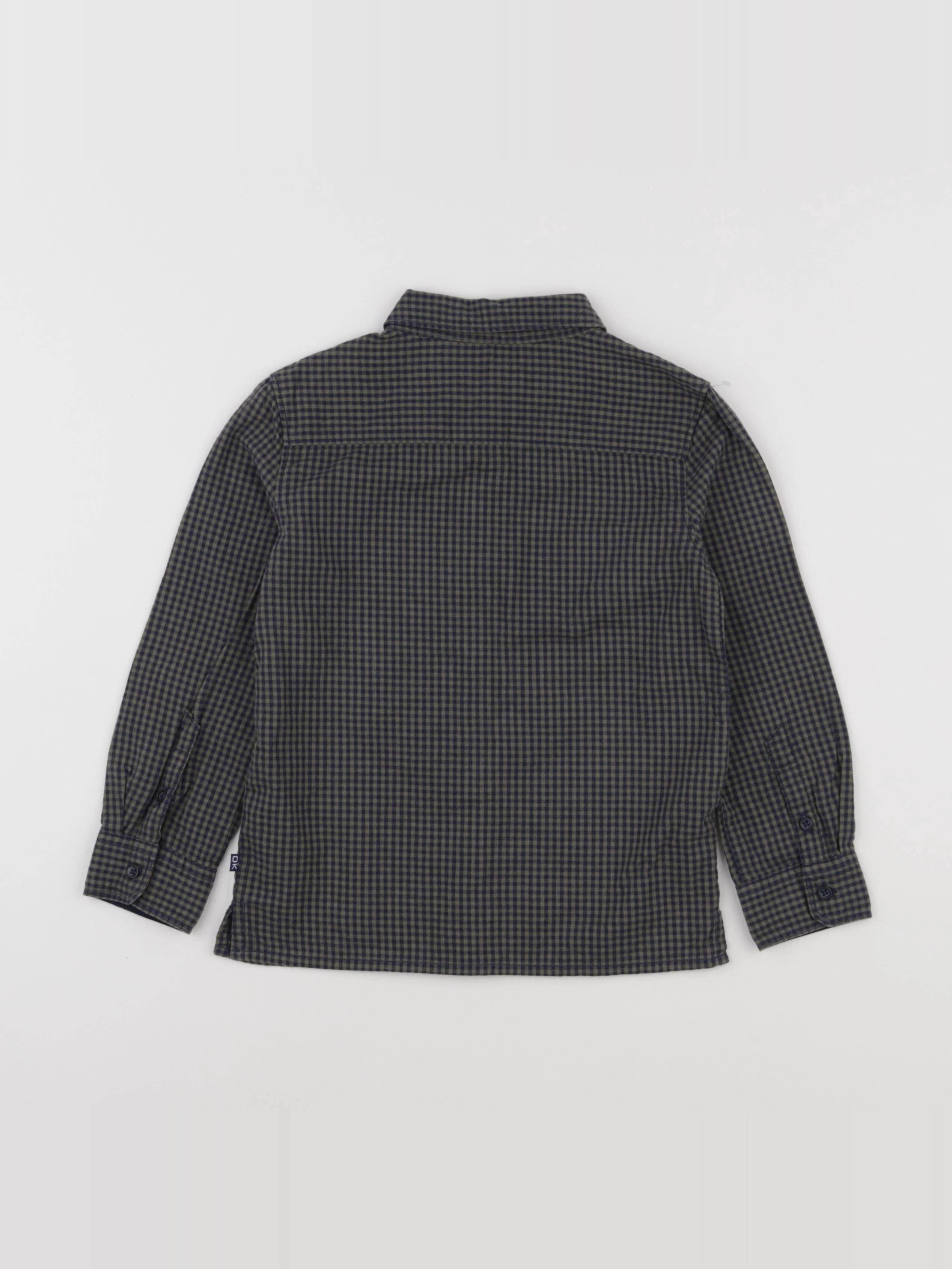 Okaidi - chemise bleu, vert - 4 ans