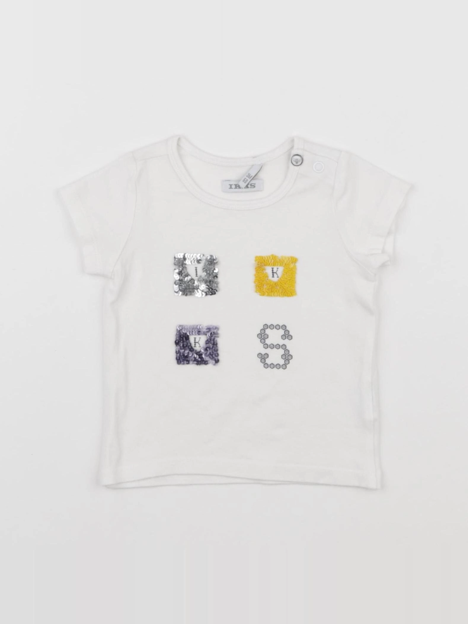 IKKS - tee-shirt blanc - 3 mois