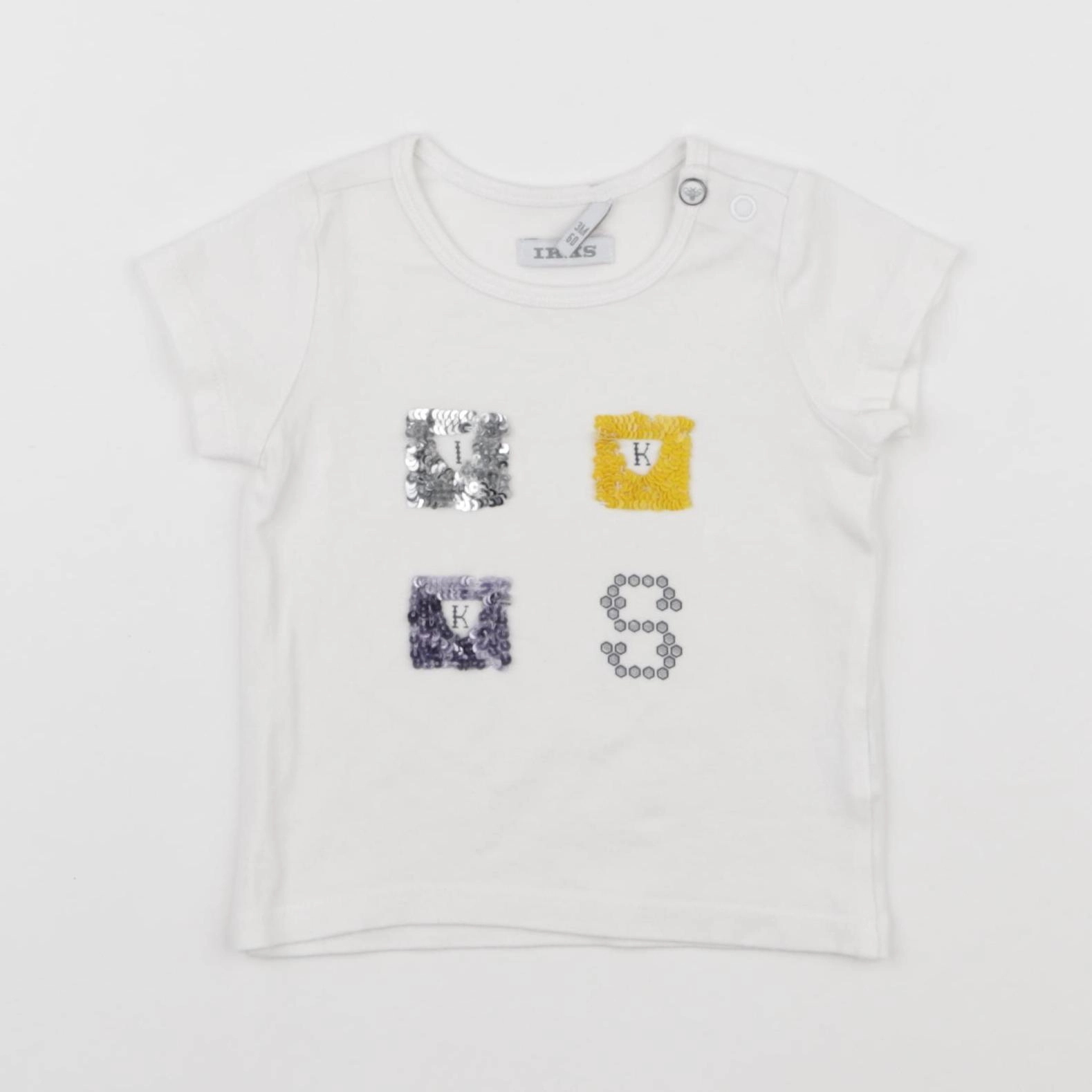 IKKS - tee-shirt blanc - 3 mois