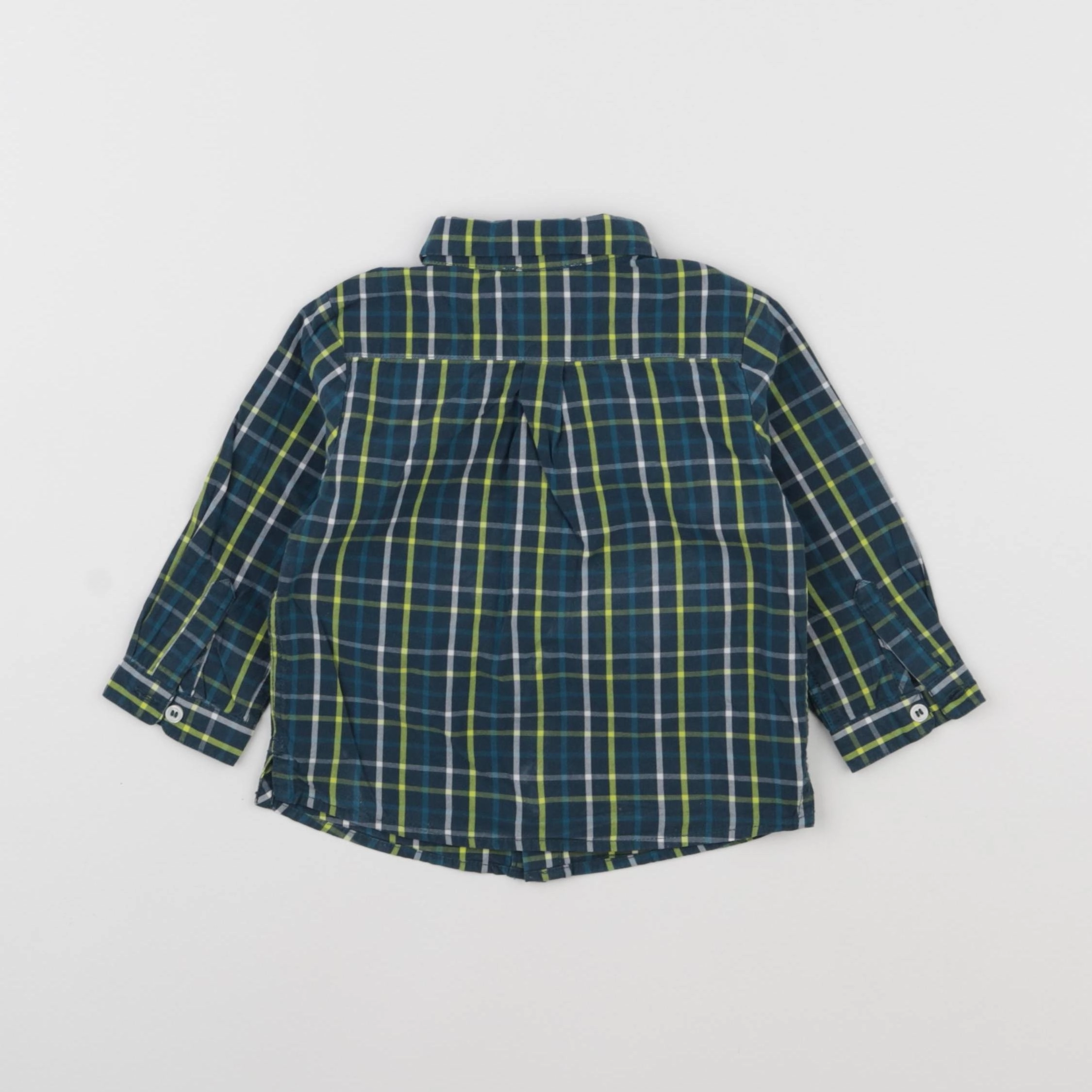 Jacadi - chemise bleu, vert - 12 mois