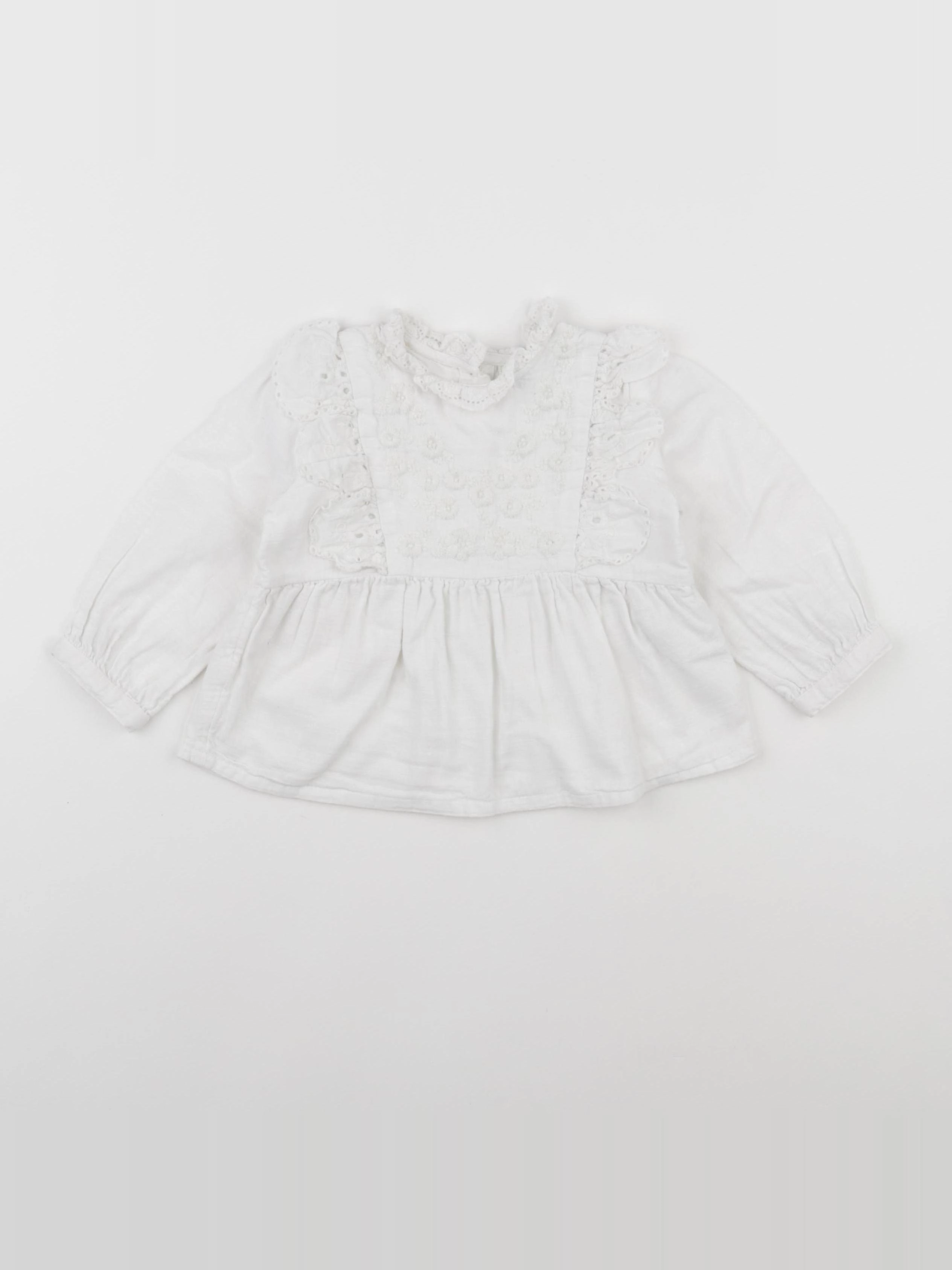 Tape à l'oeil - blouse blanc - 18 mois